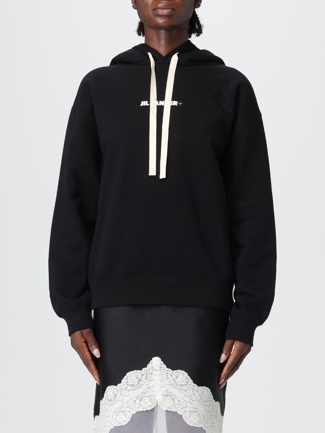 Jil Sander JIL SANDER Sweatshirt Woman color Black　JIL SANDER スウェットシャツ ウィメンズ カラー ブラック