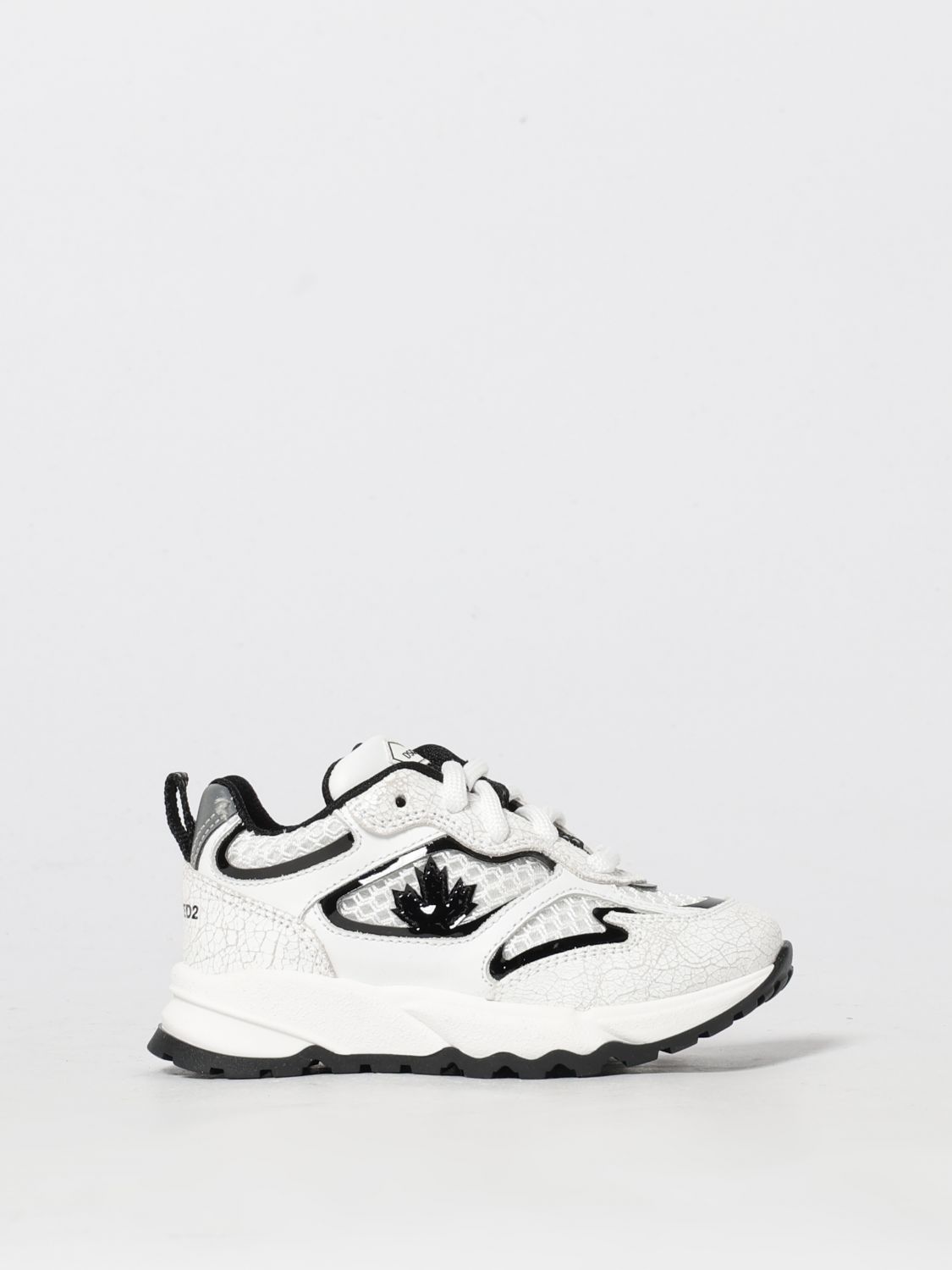 Dsquared2 Sneakers Kids Color White In Animal Print