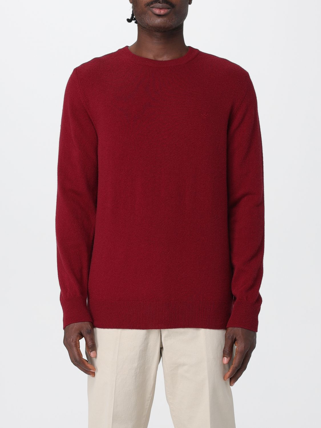 Brooksfield Sweater  Men Color Burgundy In Burgundy