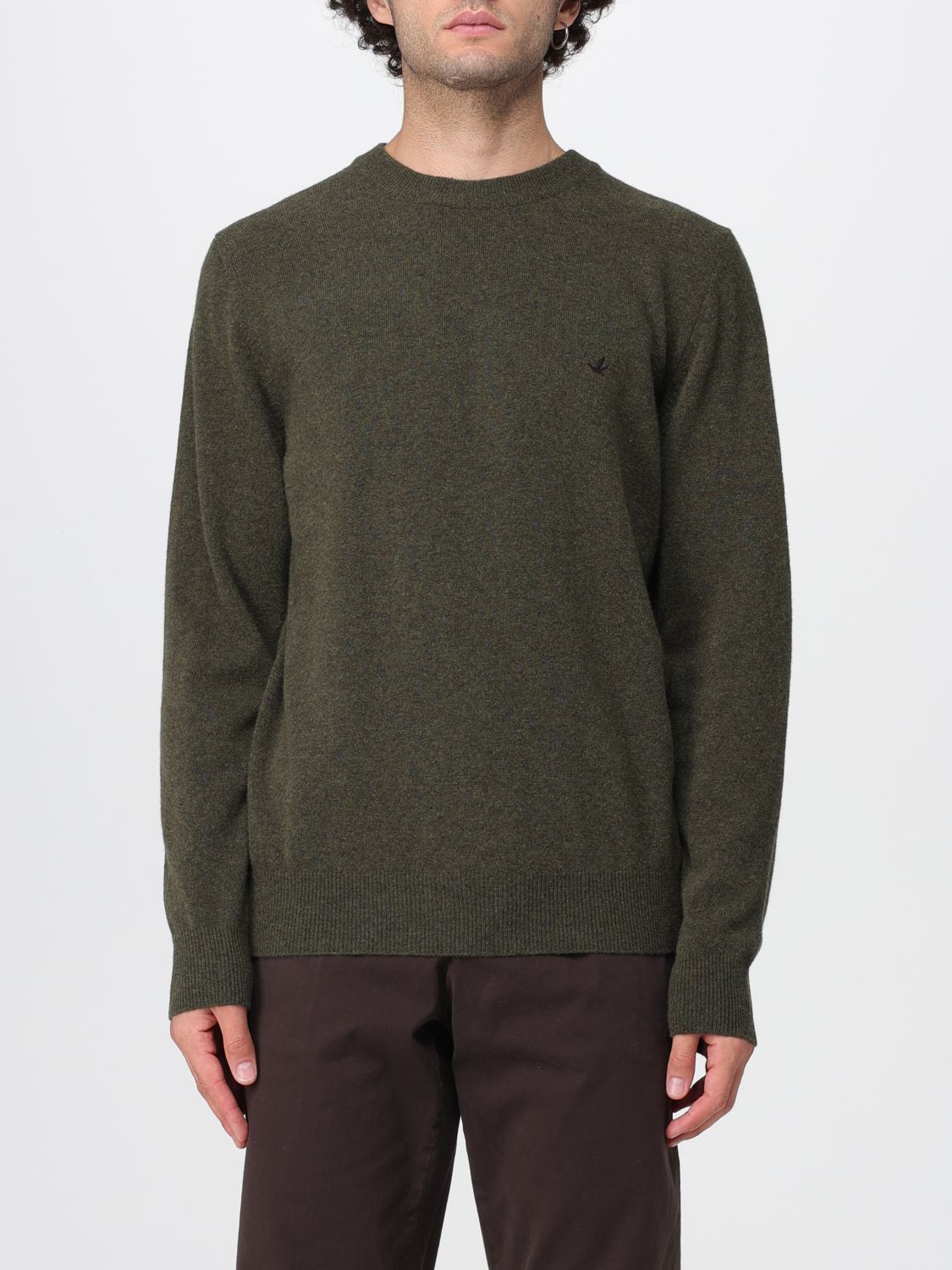 Brooksfield Sweater Men Color Olive In Green