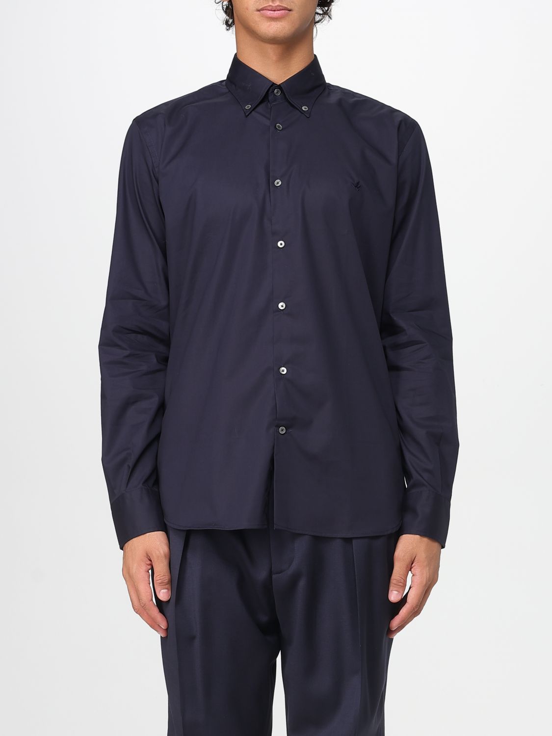 Brooksfield Shirt  Men Color Blue
