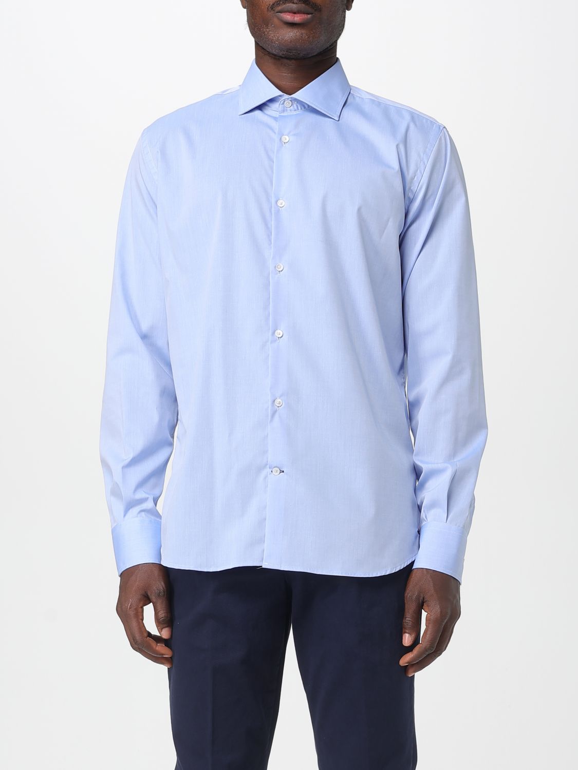 Brooksfield Shirt  Men Color Sky Blue