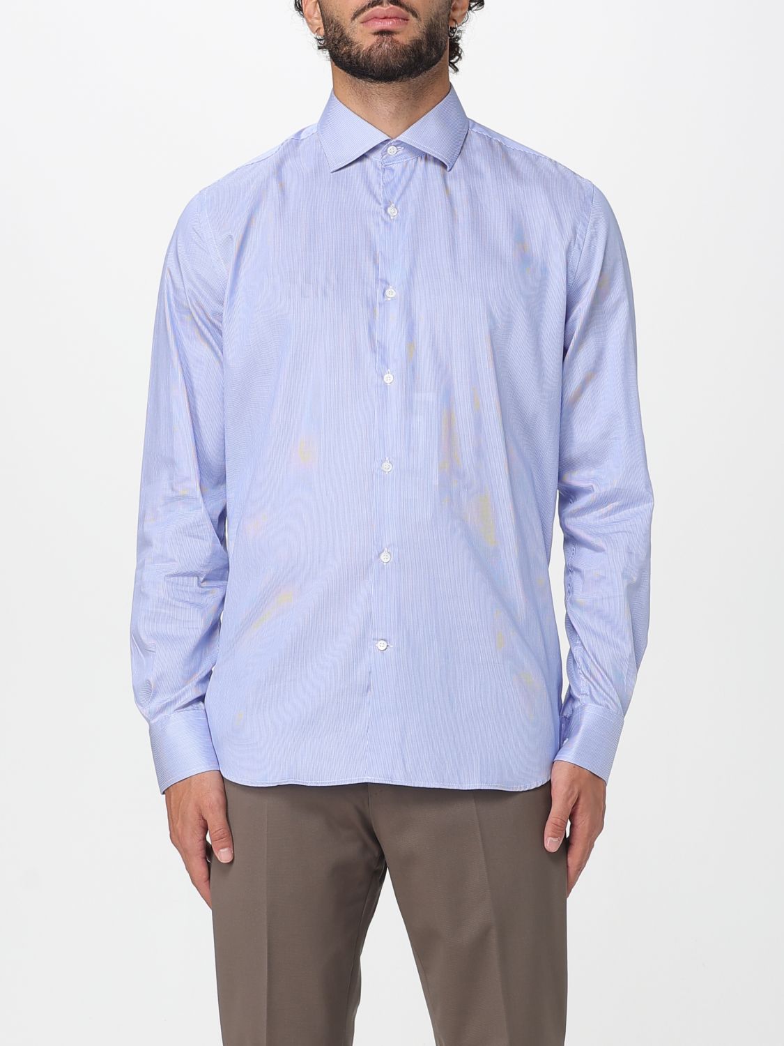Brooksfield Shirt  Men Color Blue In Blue