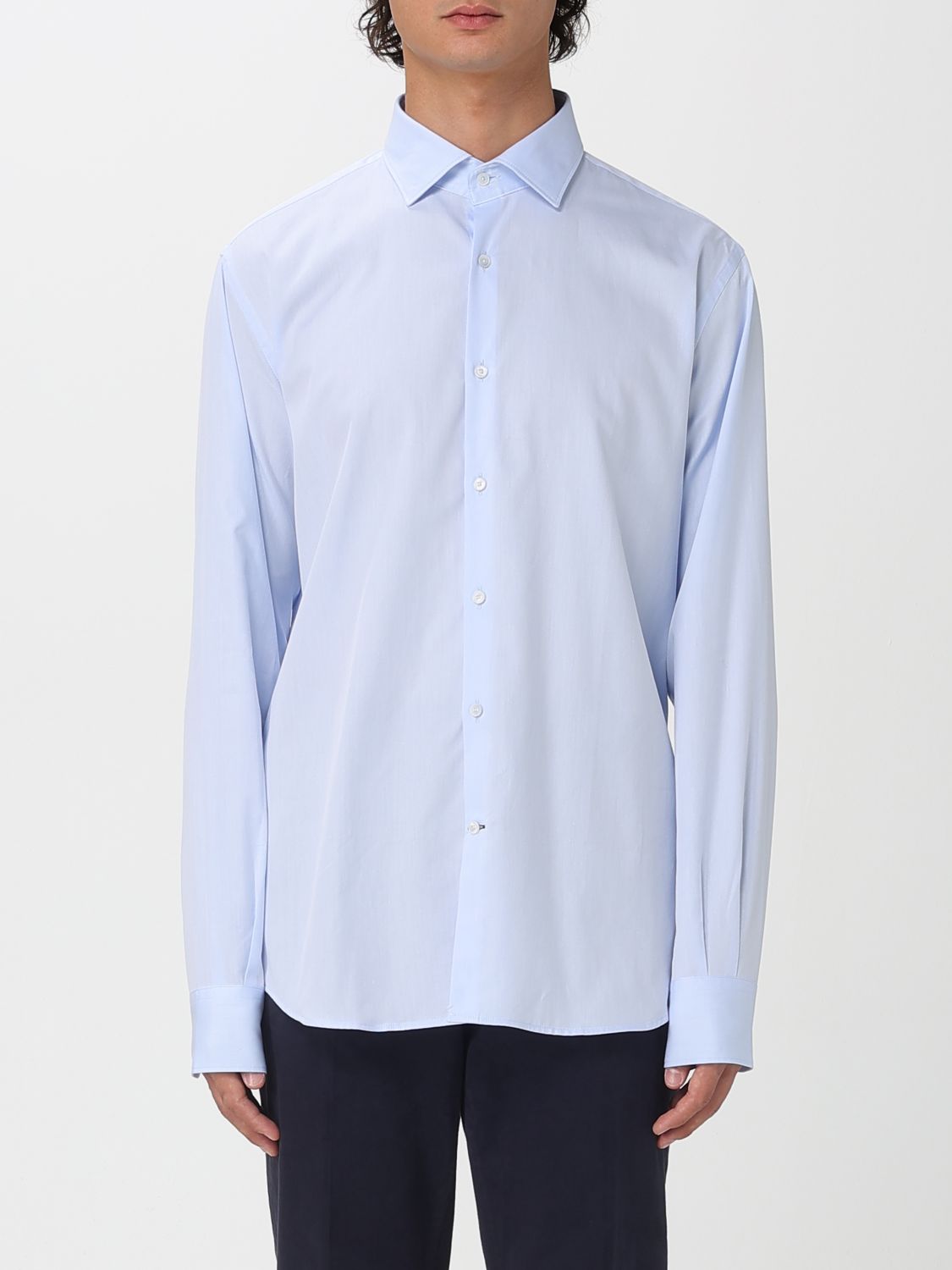 Brooksfield Shirt  Men Color Sky Blue In Blue