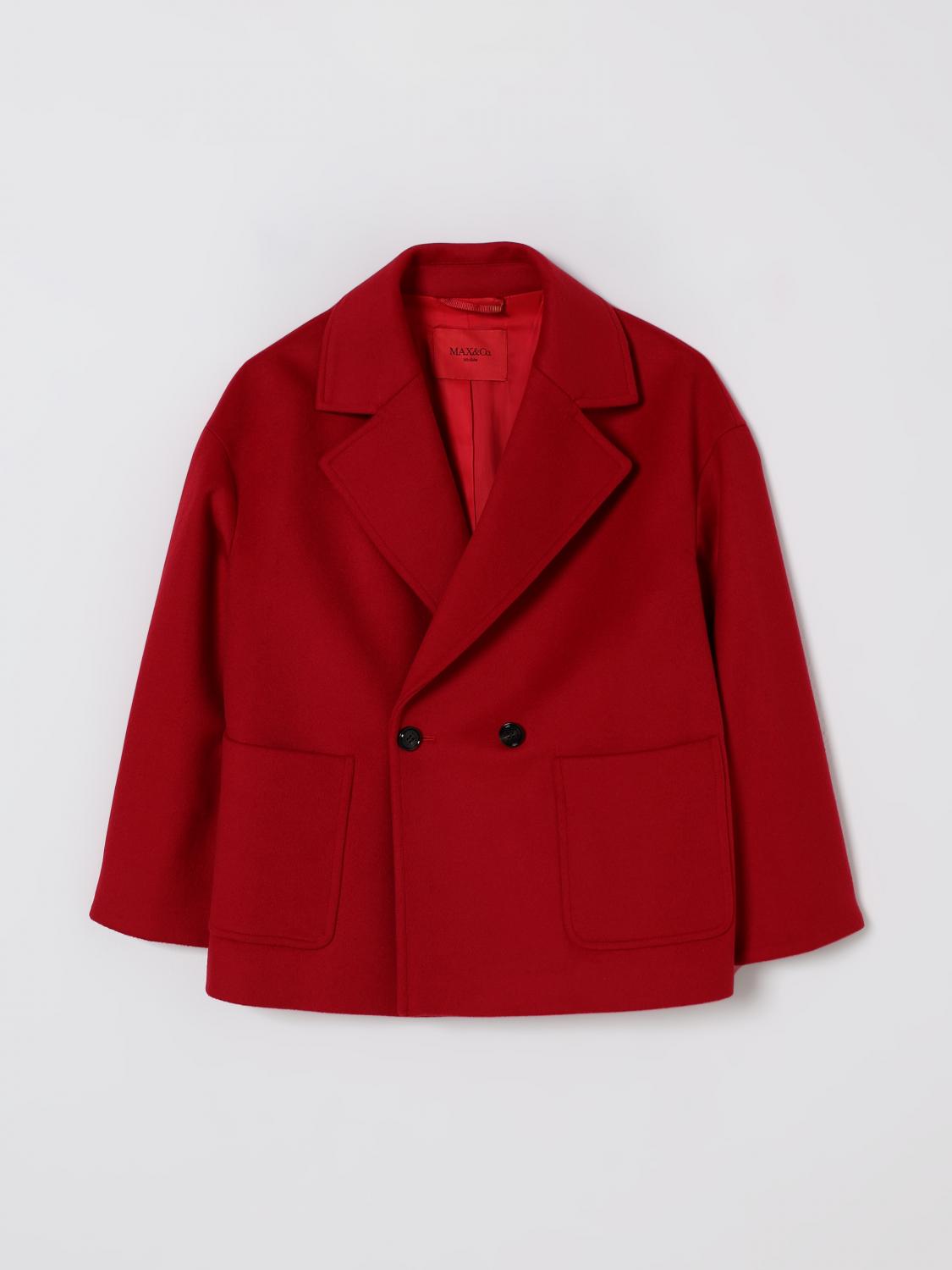 Max & Co. Kid Coat  Kids Color Red In Burgundy