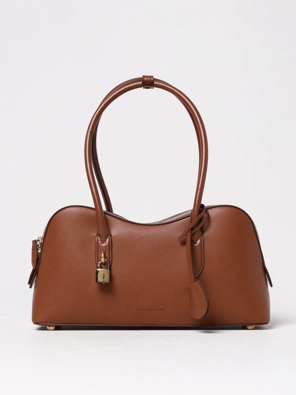 Stella Mccartney Stella Ryder Leather Shoulder Bag In Brown