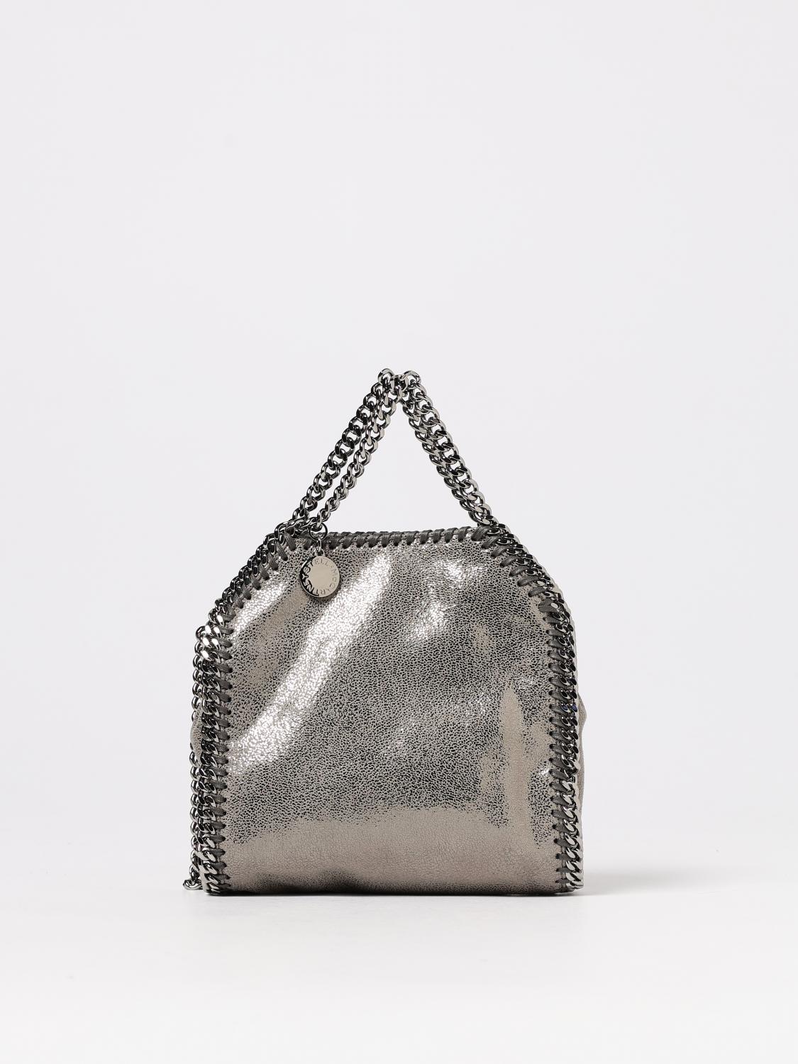 Stella Mccartney Tiny Falabella Handbag In Gray