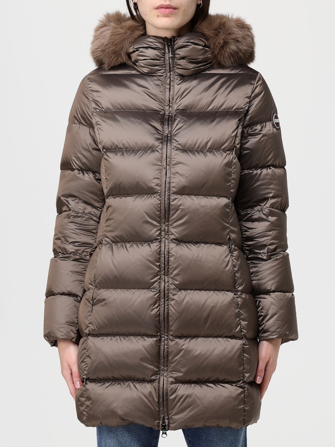 Colmar Hooded Padded Coat In Brown