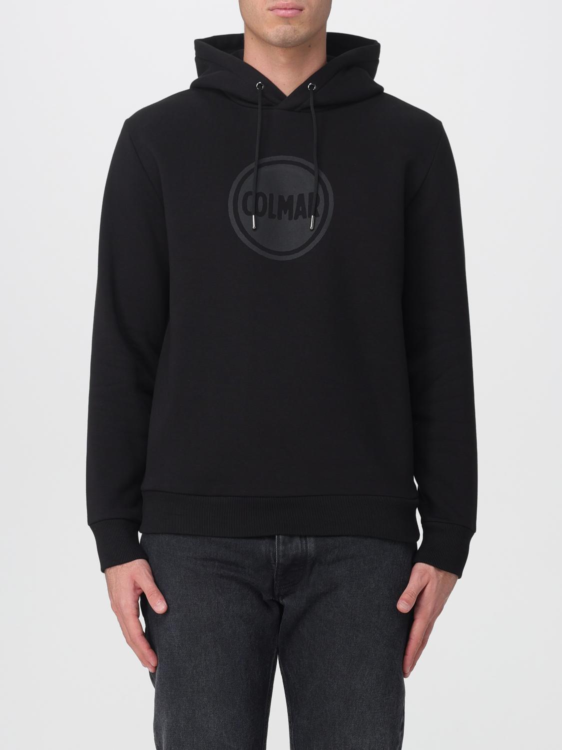 Colmar Man Sweatshirt Charcoal Size L Cotton, Polyester In Animal Print