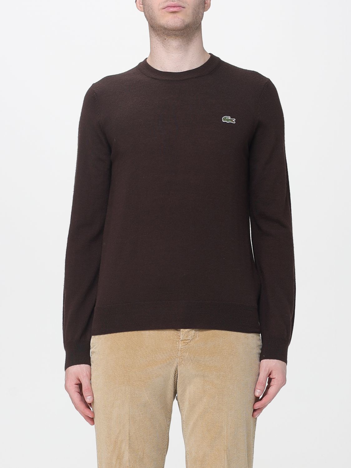 Lacoste Sweater Men Color Dark In Burgundy