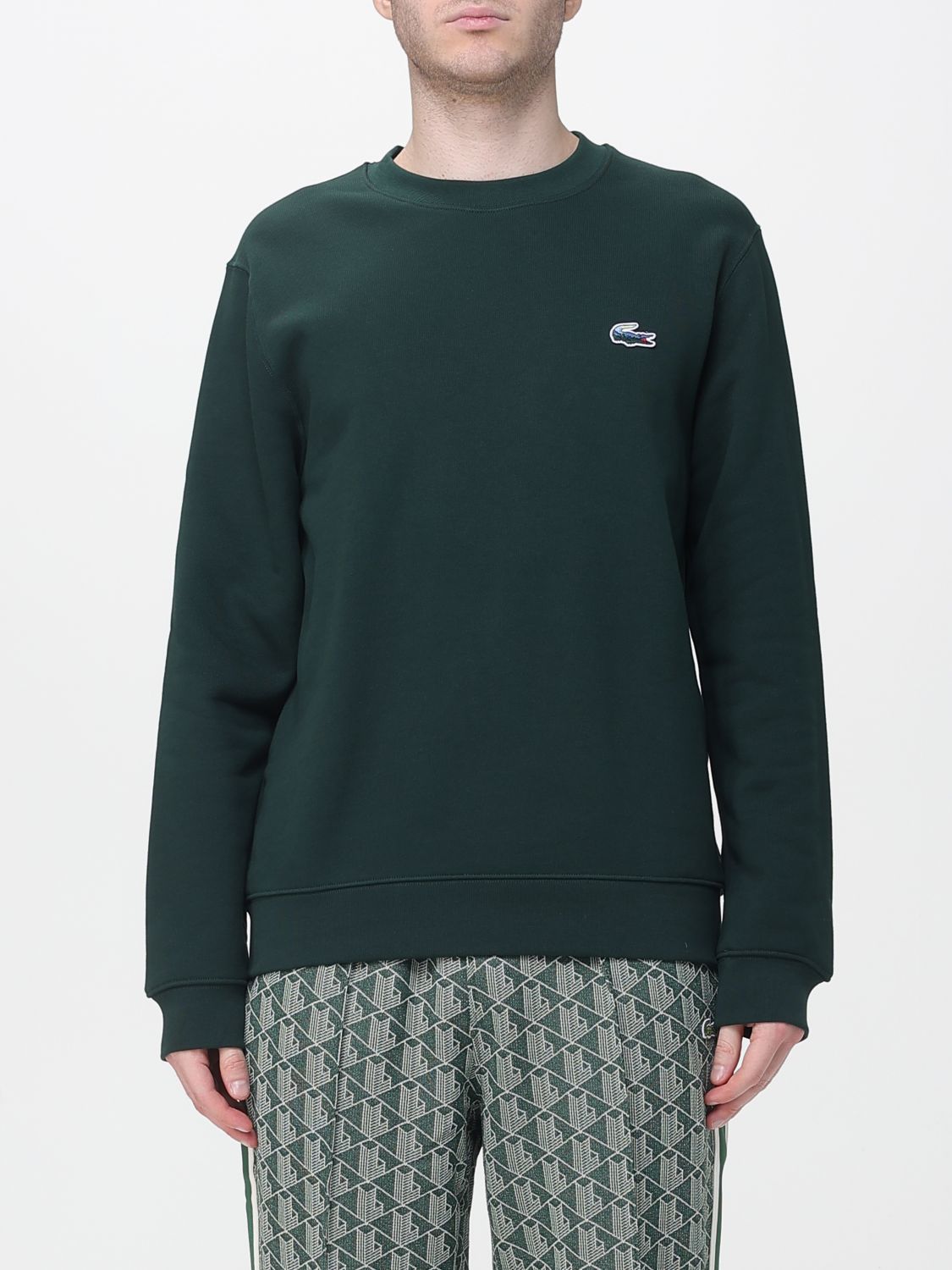 Lacoste Sweatshirt Men Color Blue In Green