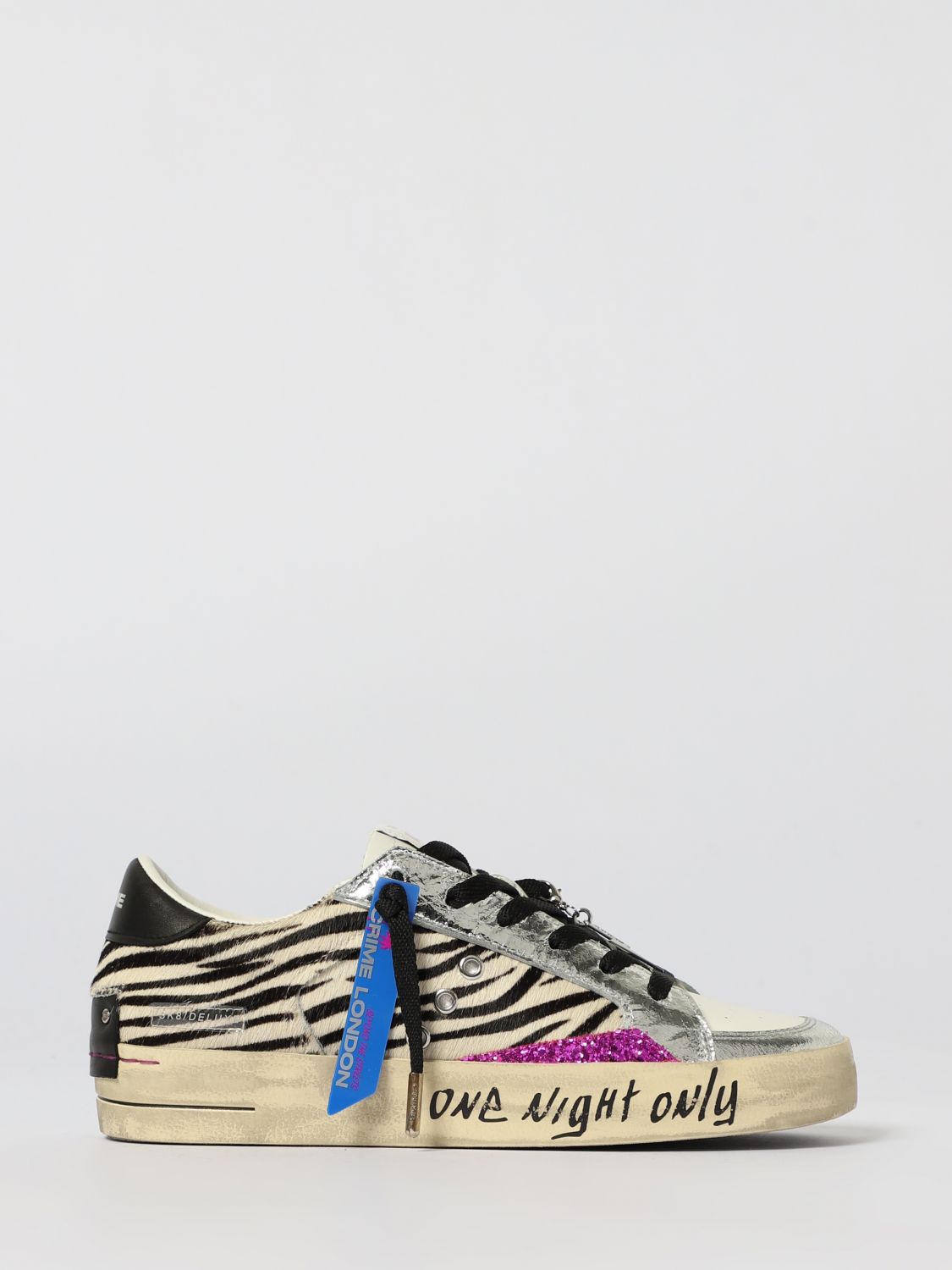 Crime London Sk8 Deluxe Sneakers In Animal Print