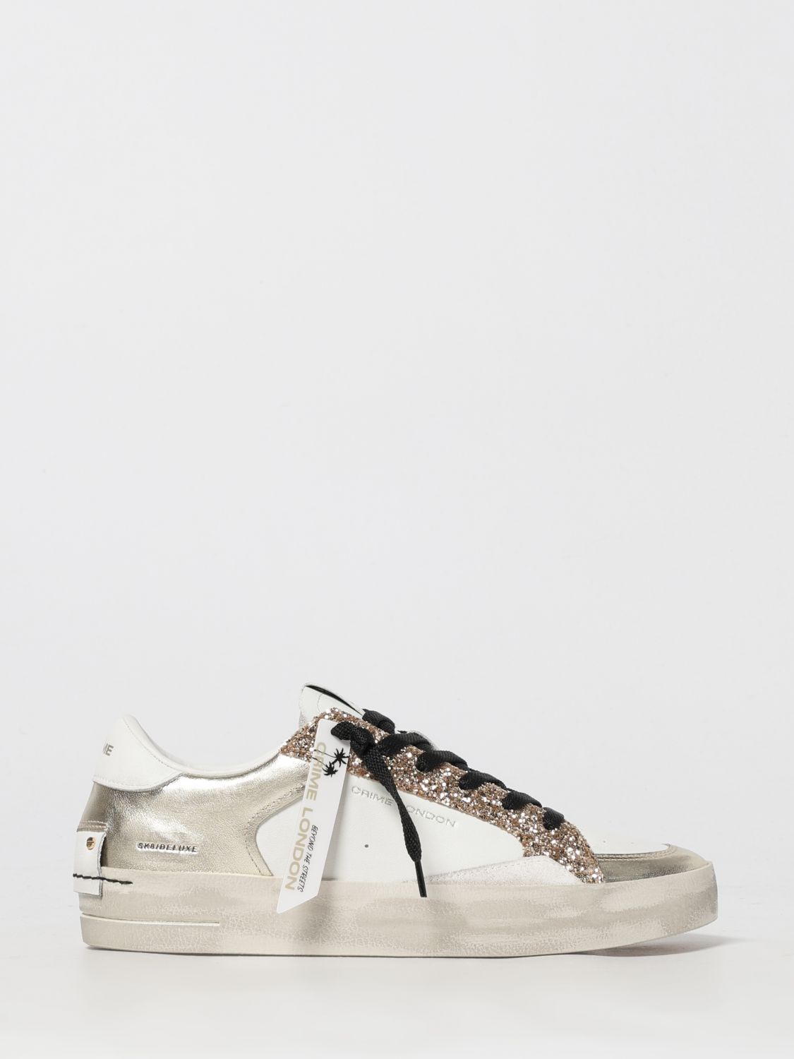 Crime London Sneakers  Woman Color Gold In White
