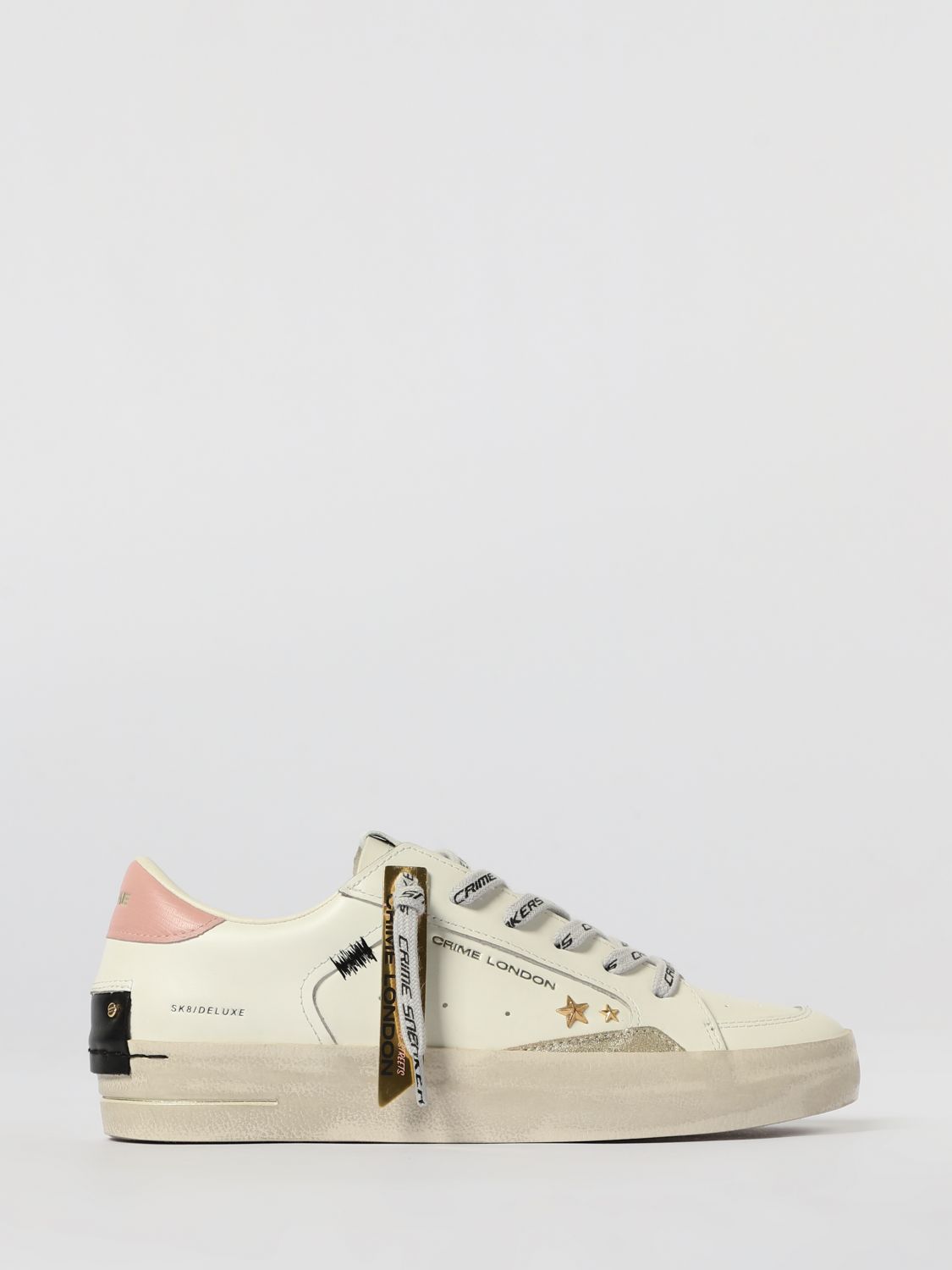 Crime London Sneakers Woman Color White In Animal Print