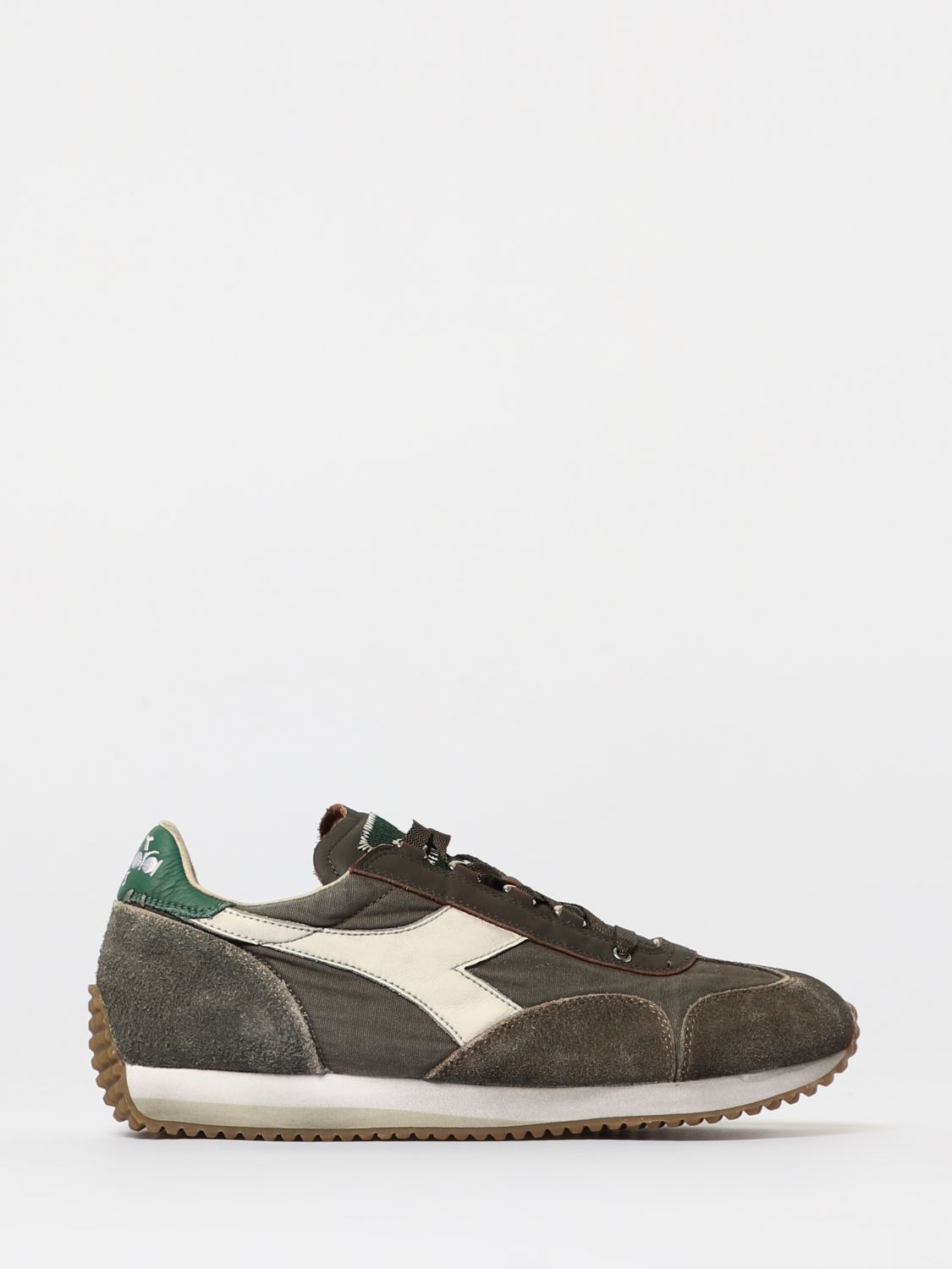 Diadora Heritage Equipe Sneakers In Mud Suede In Animal Print