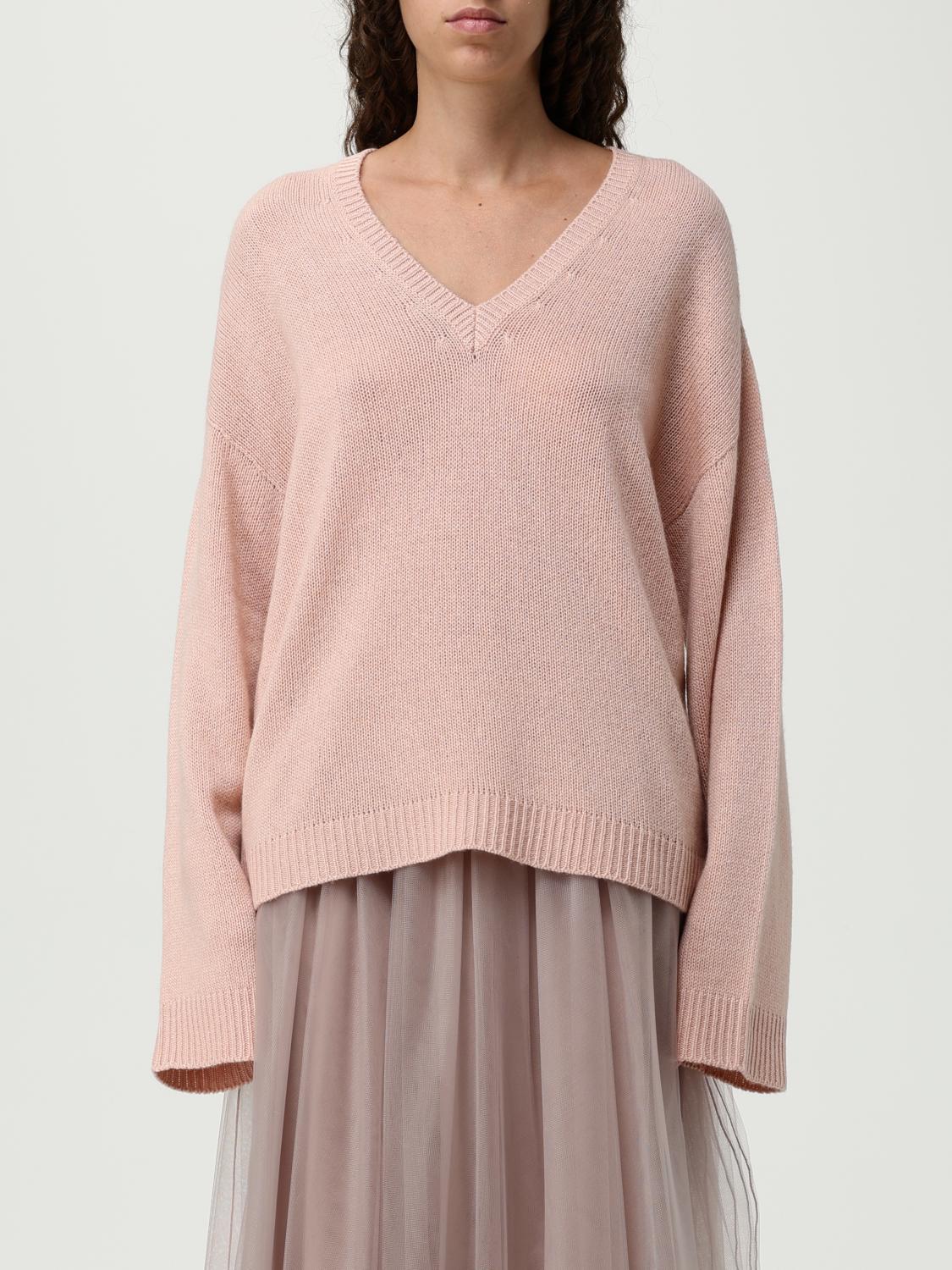 Fabiana Filippi V-neck Cashmere Sweater In Neutral