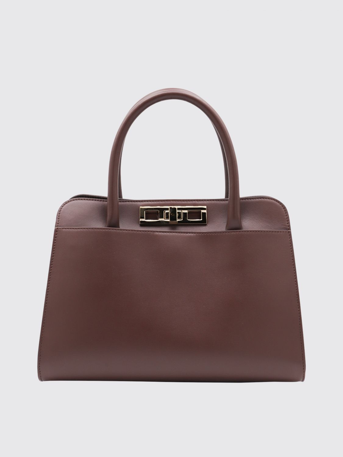 Fabiana Filippi Structured Top Handle Shoulder Bag In Black