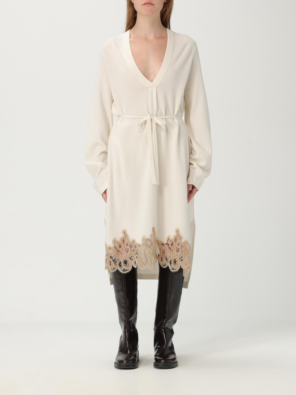Fabiana Filippi Dress Woman Color Rope In Brown