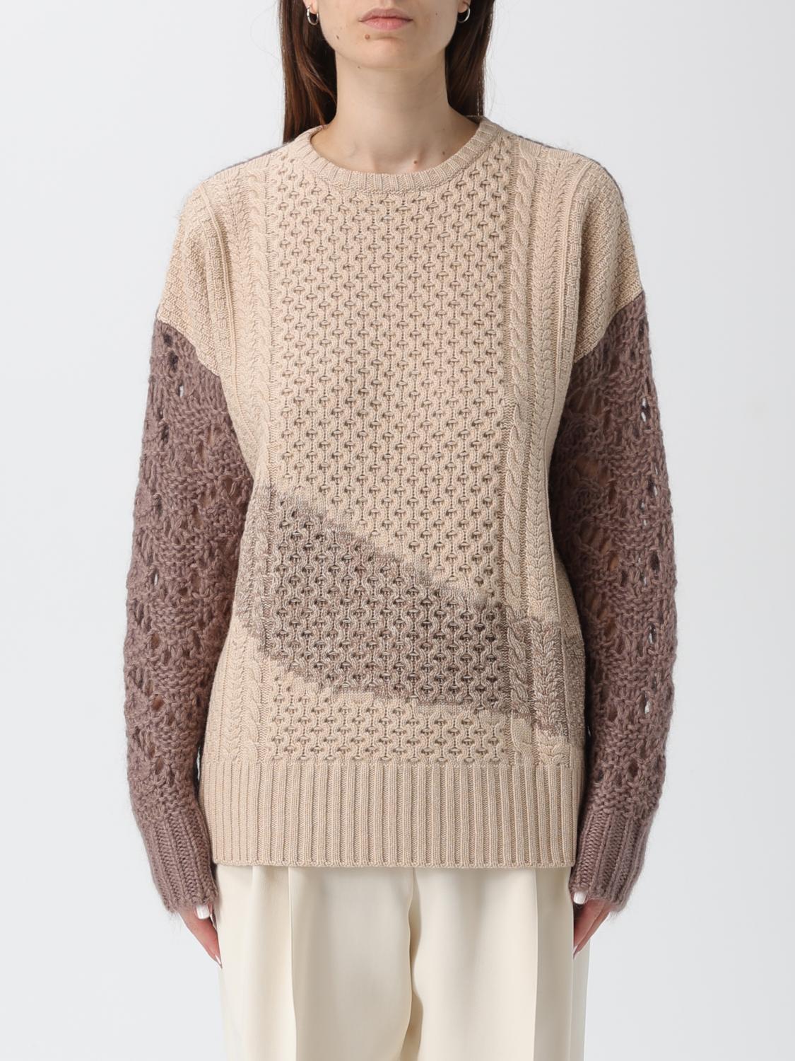 Fabiana Filippi Sweater Woman Color Rope In Brown
