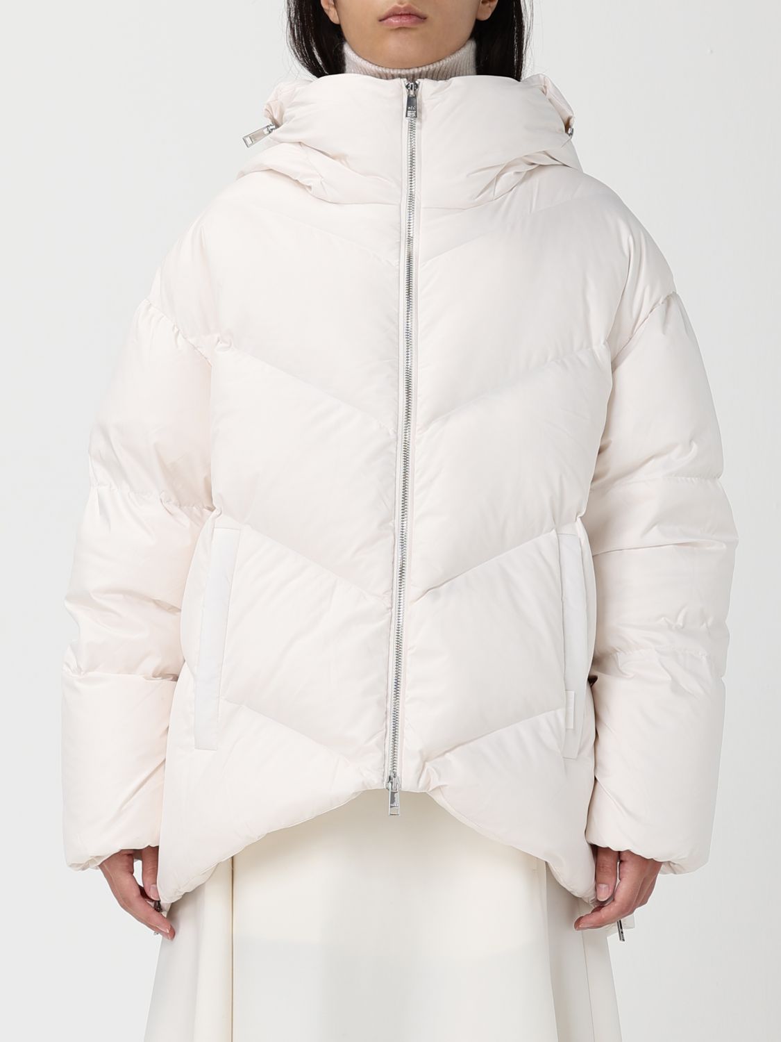 Add Jacket  Woman Color Ivory In White