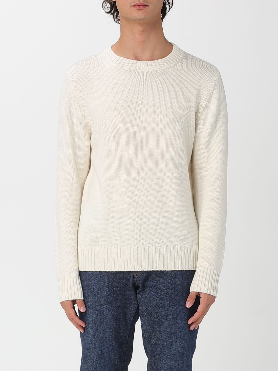 Add Sweater  Men Color Ivory In White