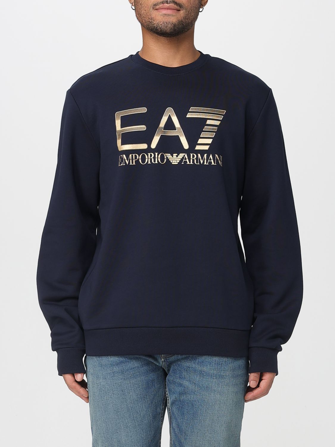 Ea7 Sweatshirt  Men Color Blue In Blue