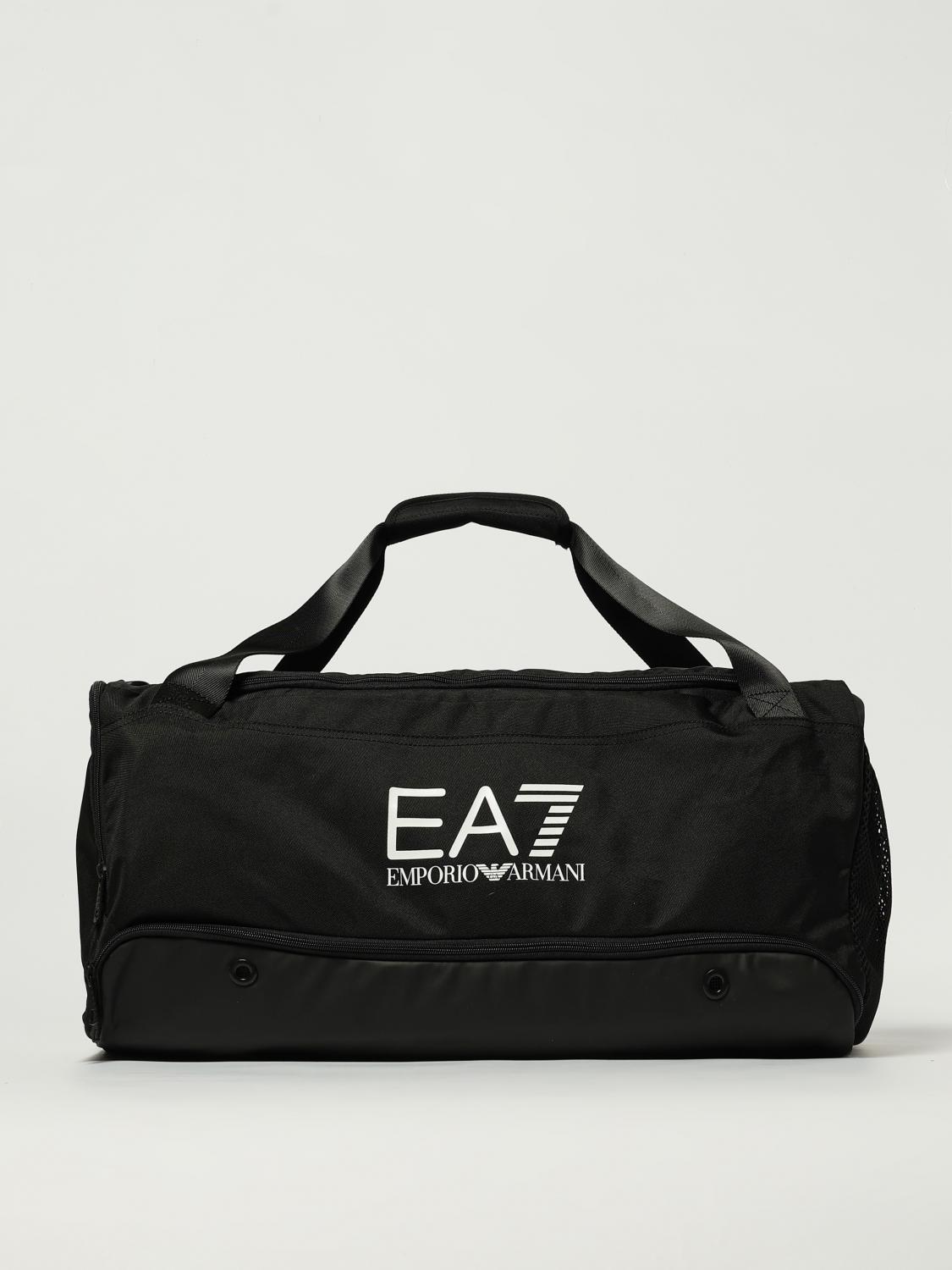 Ea7 Emporio Armani Sports Bag With Logo In Black