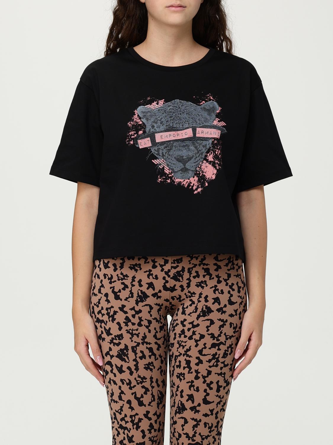 Ea7 T-shirt  Woman Color Black In Black