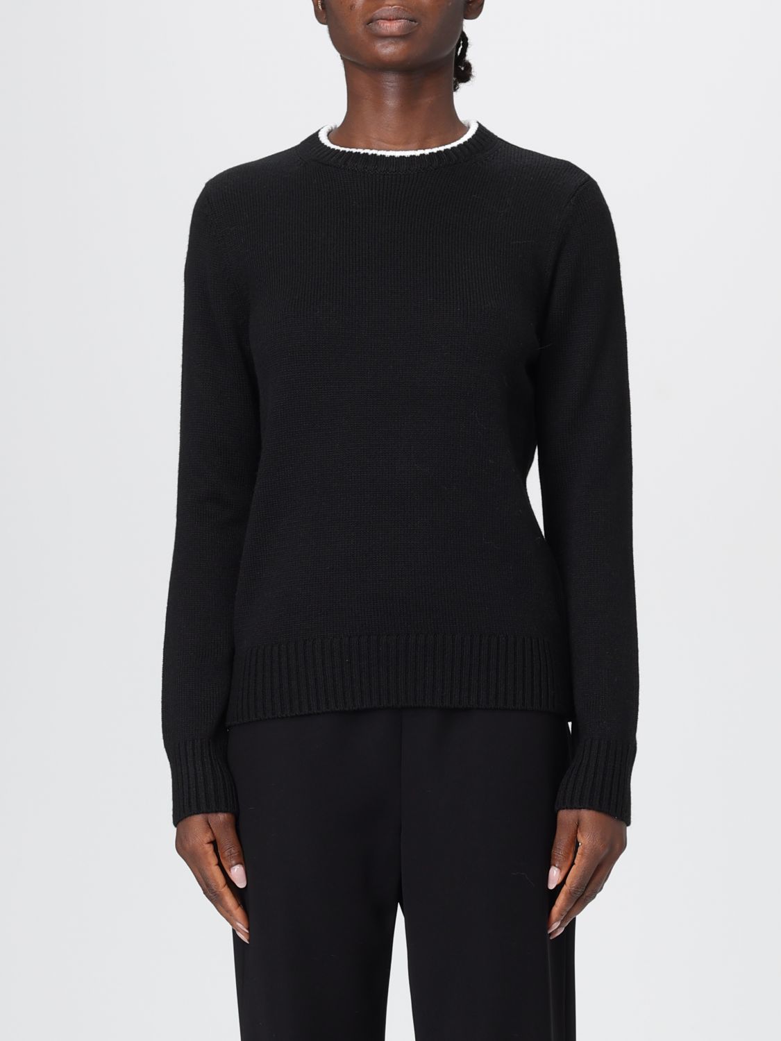 Ea7 Sweater Woman Color Black In Black