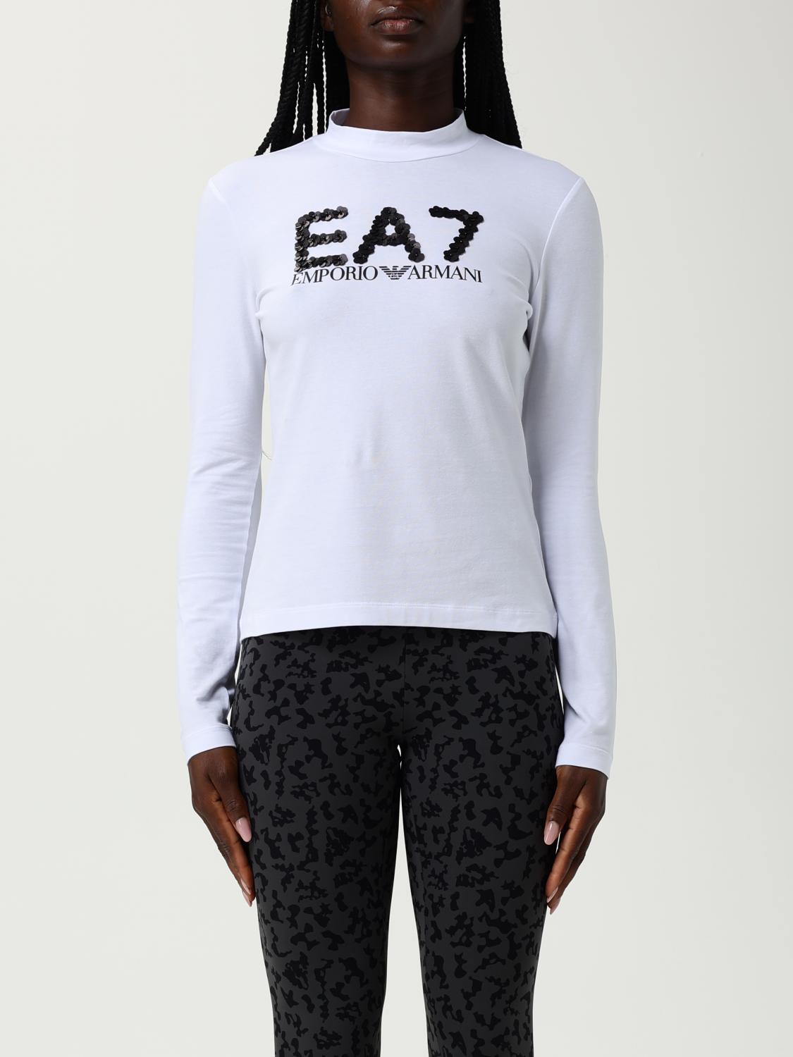 Ea7 T-shirt  Woman Color Natural In White