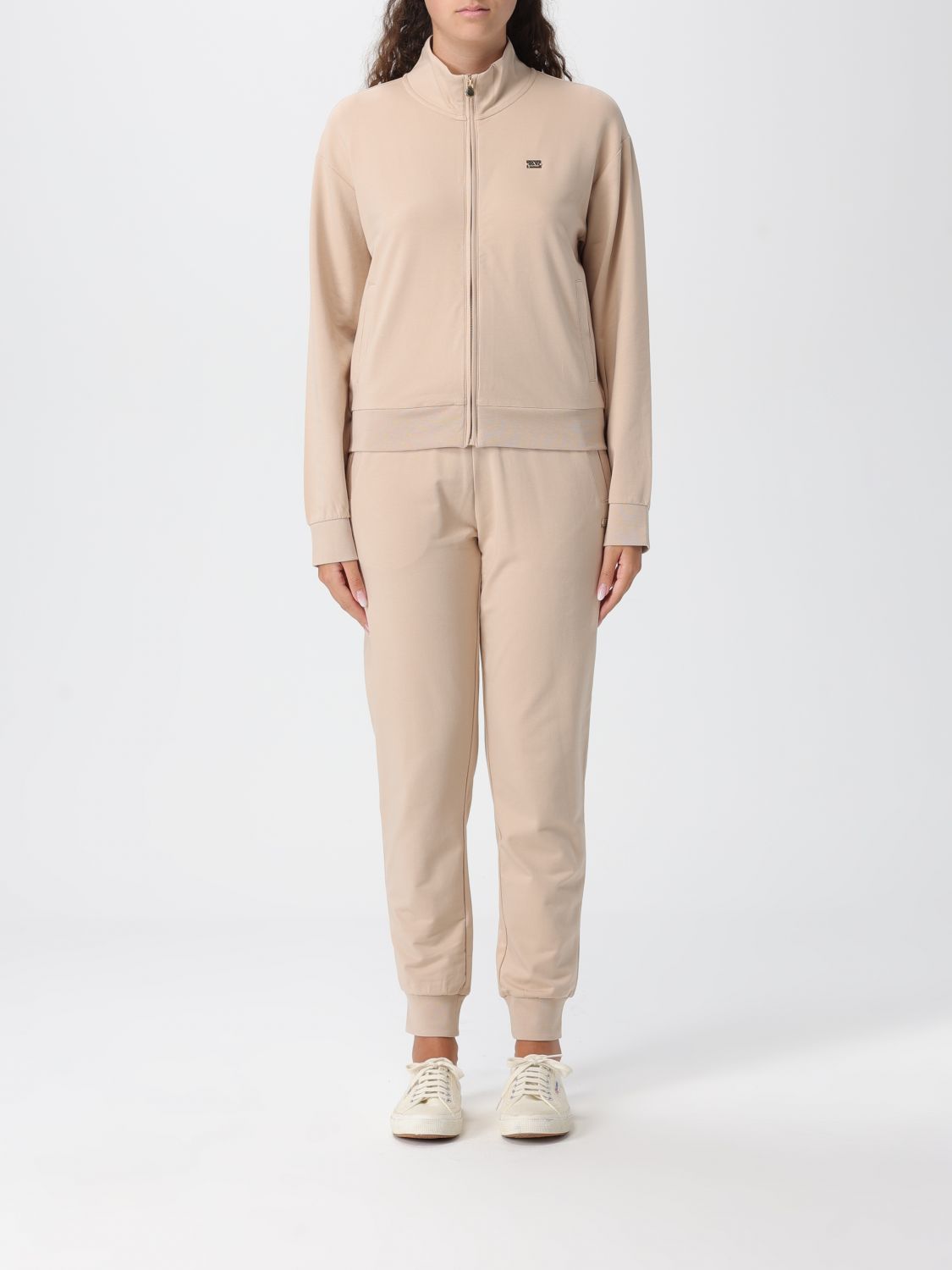 Ea7 Jumpsuit  Woman Color Sand In Neutral
