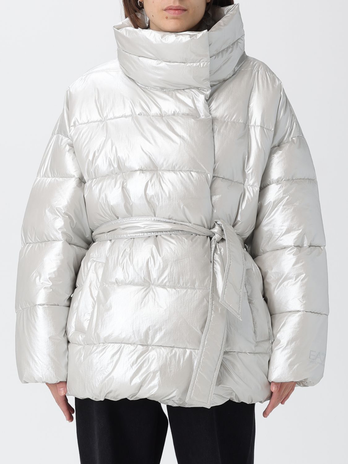 Ea7 Jacket  Woman Color Silver In Silver