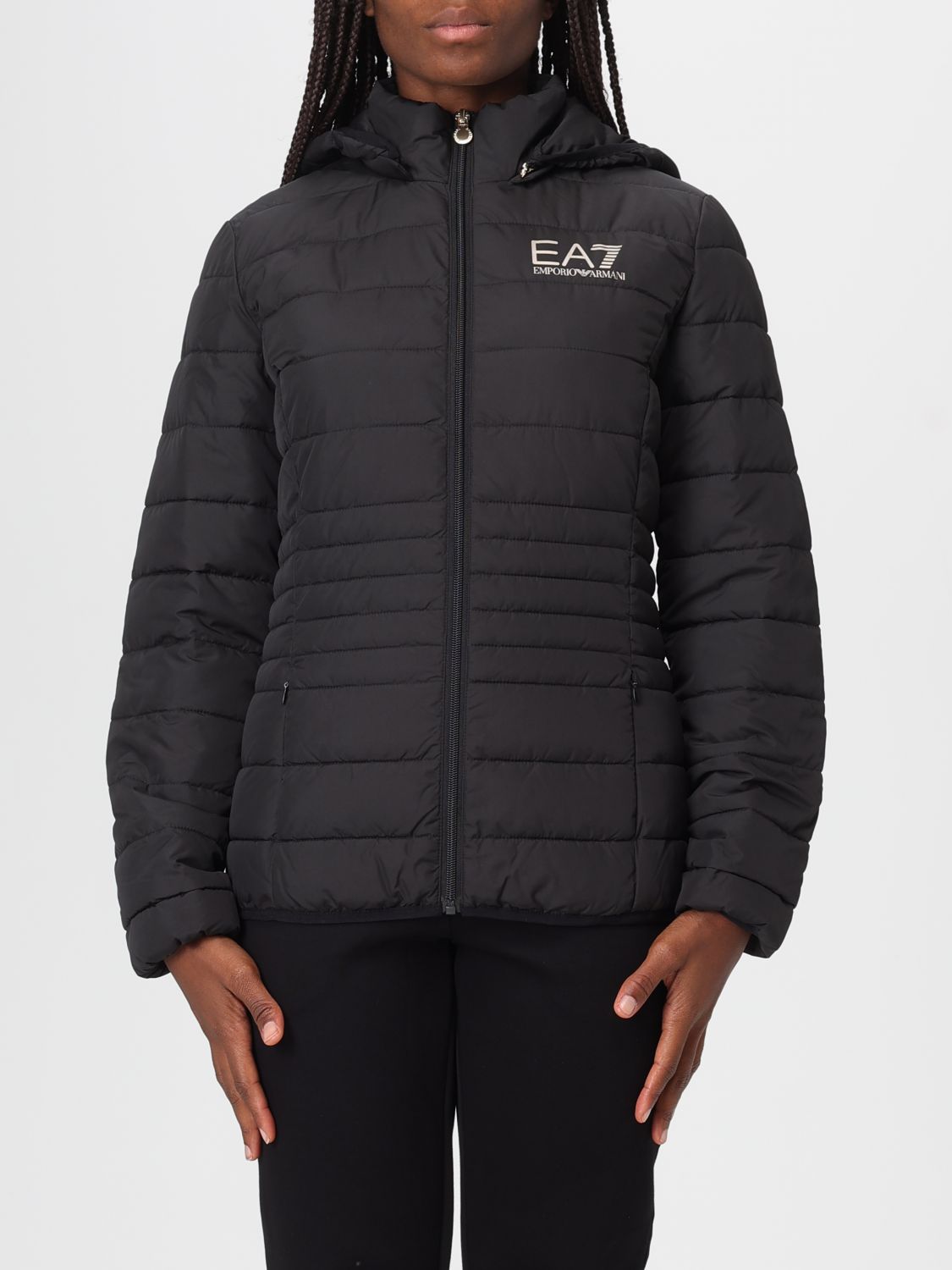 Ea7 Jacket Woman Color Black In Black