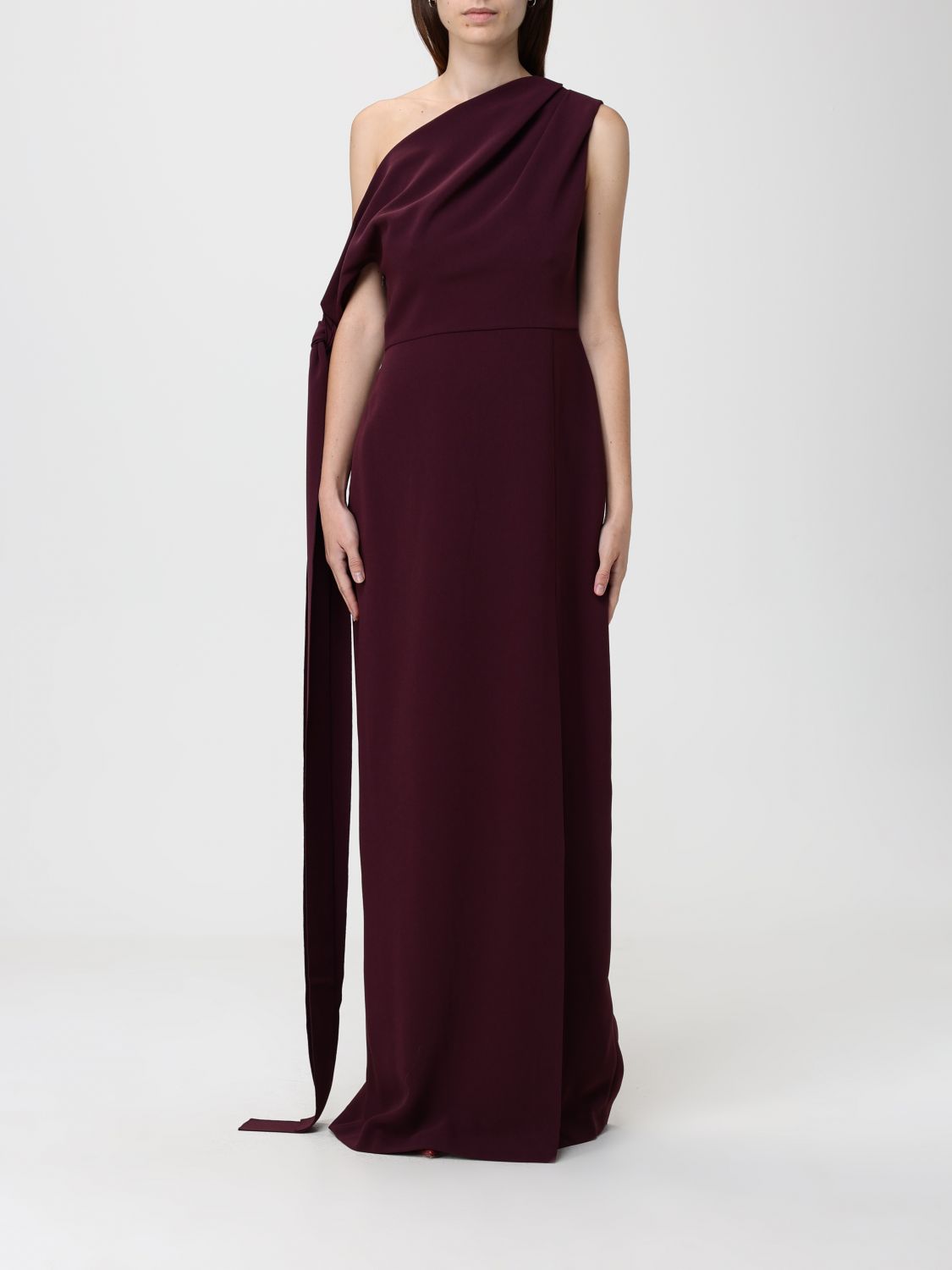 Solace London Dress  Woman Color Burgundy In Burgundy