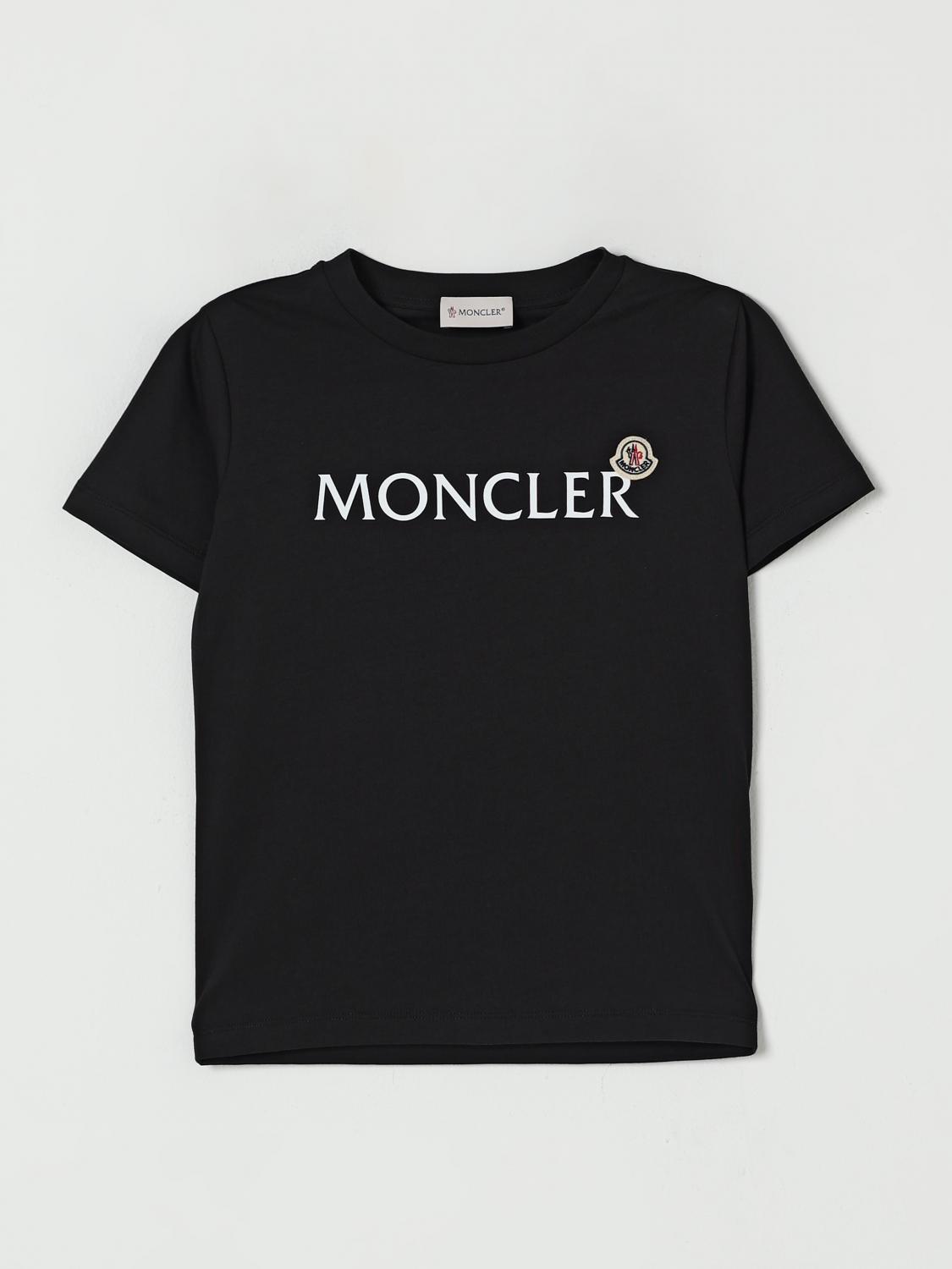 Moncler T-Shirt Kids color Black - Size: 8 - male