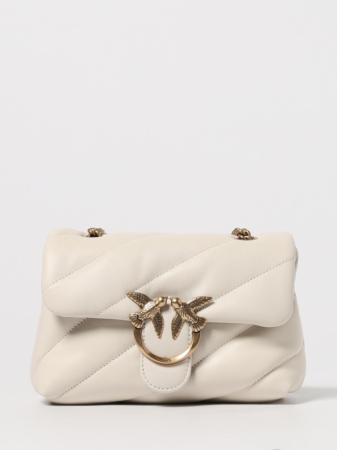 Pinko Mini Love Bag Puff Maxi Quilt In White