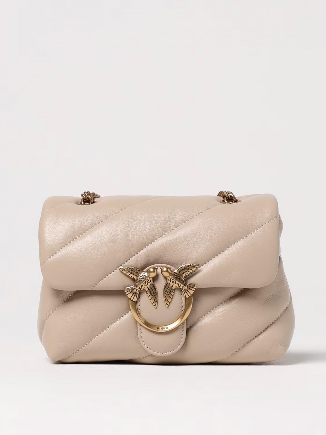 Pinko Mini Bag Woman Color Beige In Sand