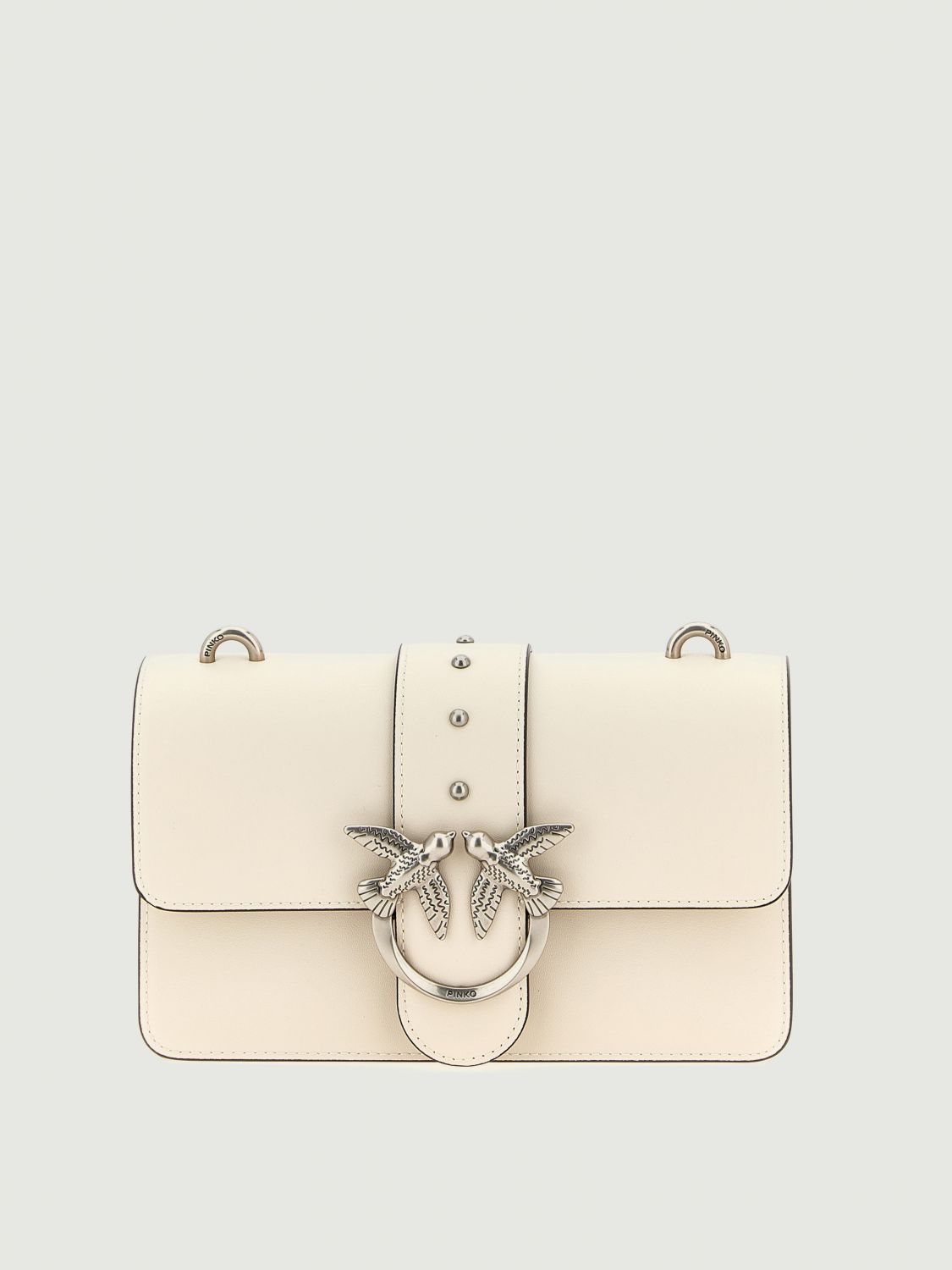 Pinko Love One Classic Crossbody Bag In White