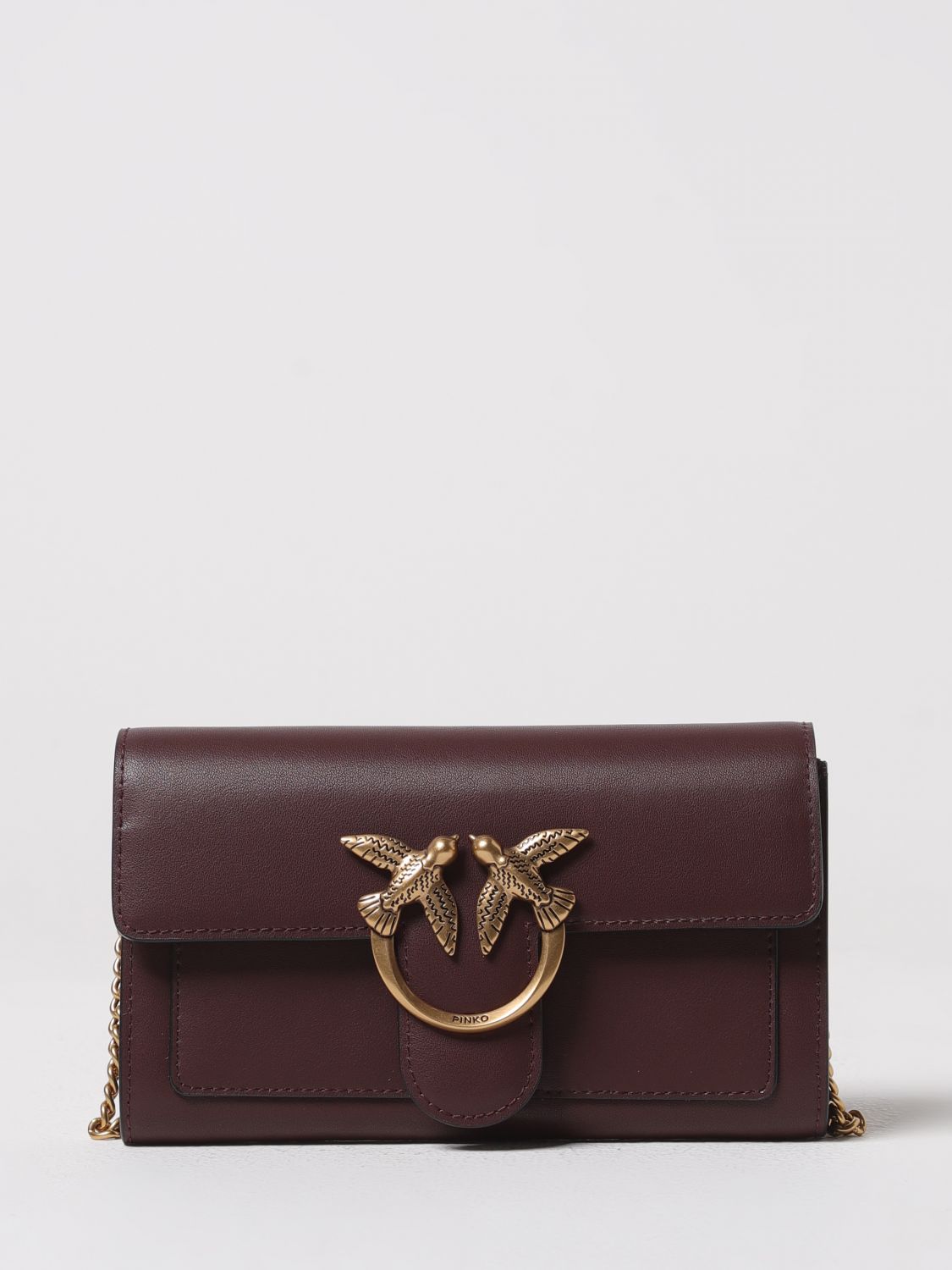 Pinko Wallet  Woman Color Brown In Burgundy