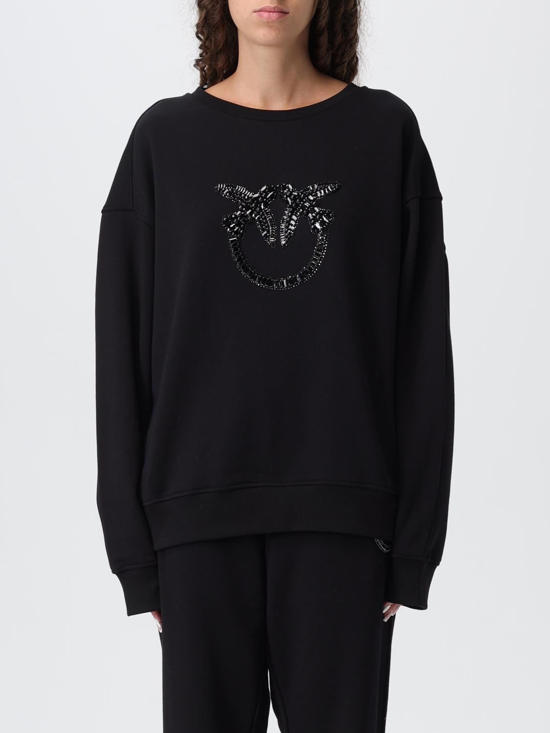Pinko Sweatshirt  Woman Color Black In Black