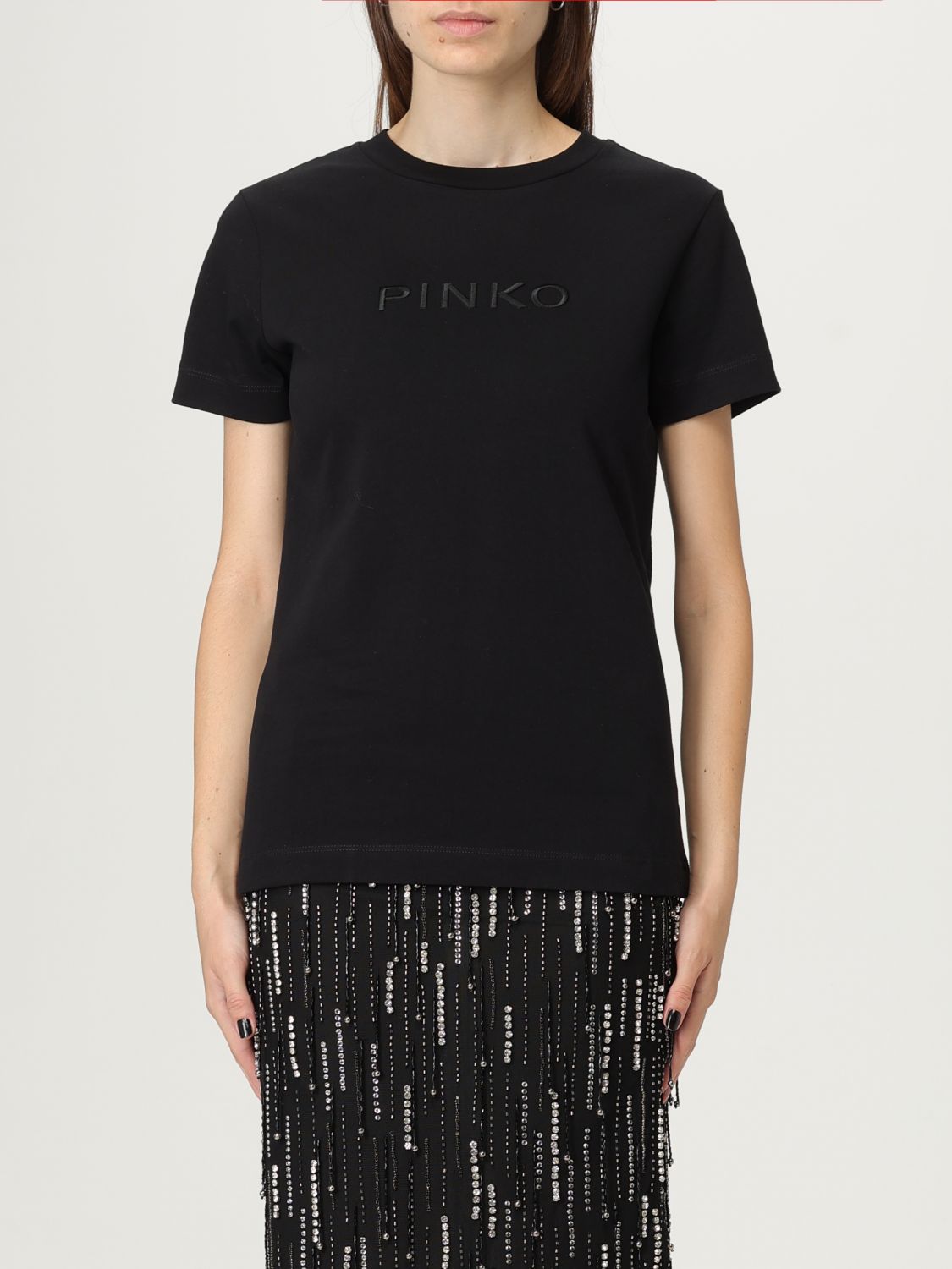 Pinko T-shirt Woman Color Black In Black