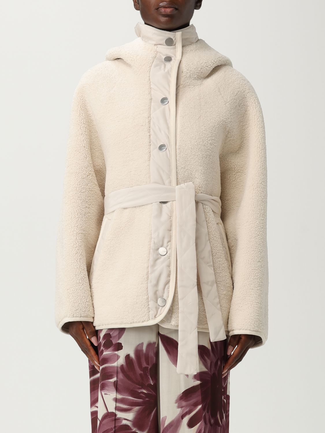 Pinko Capperi Puffer Jackets White In White