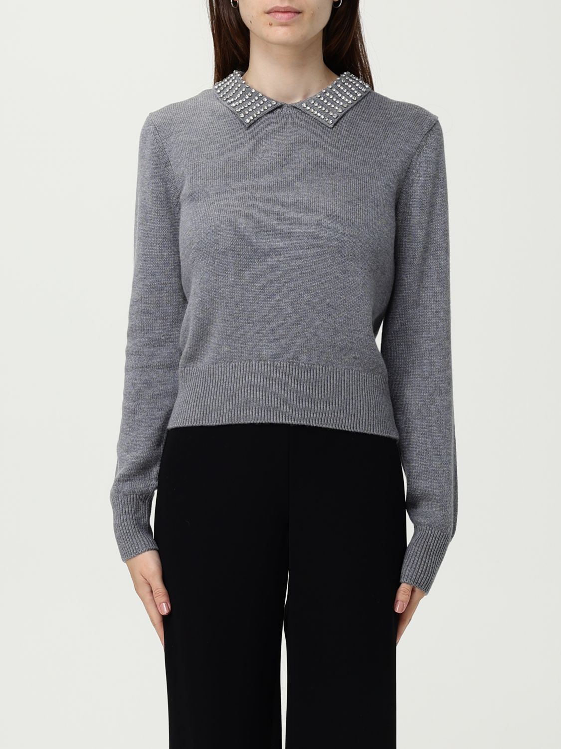 Pinko Sweater  Woman Color Charcoal In Gray