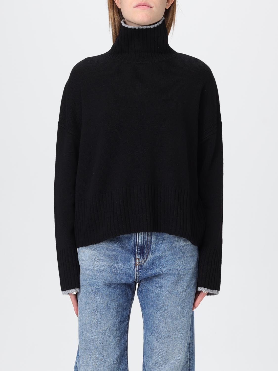 Pinko Falkland Wool And Cashmere Turtleneck Sweater In Black