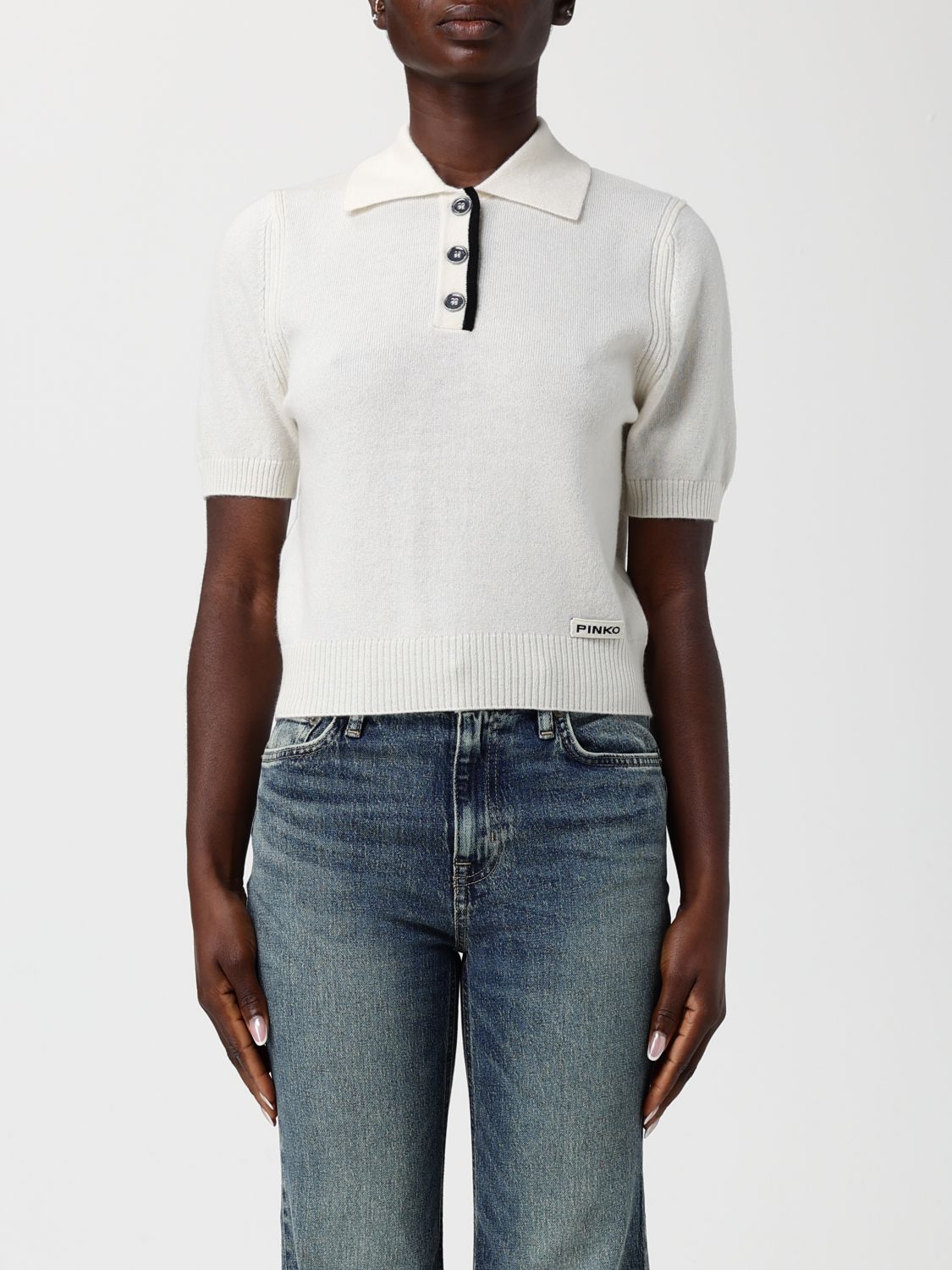 Pinko Pull Polo In White
