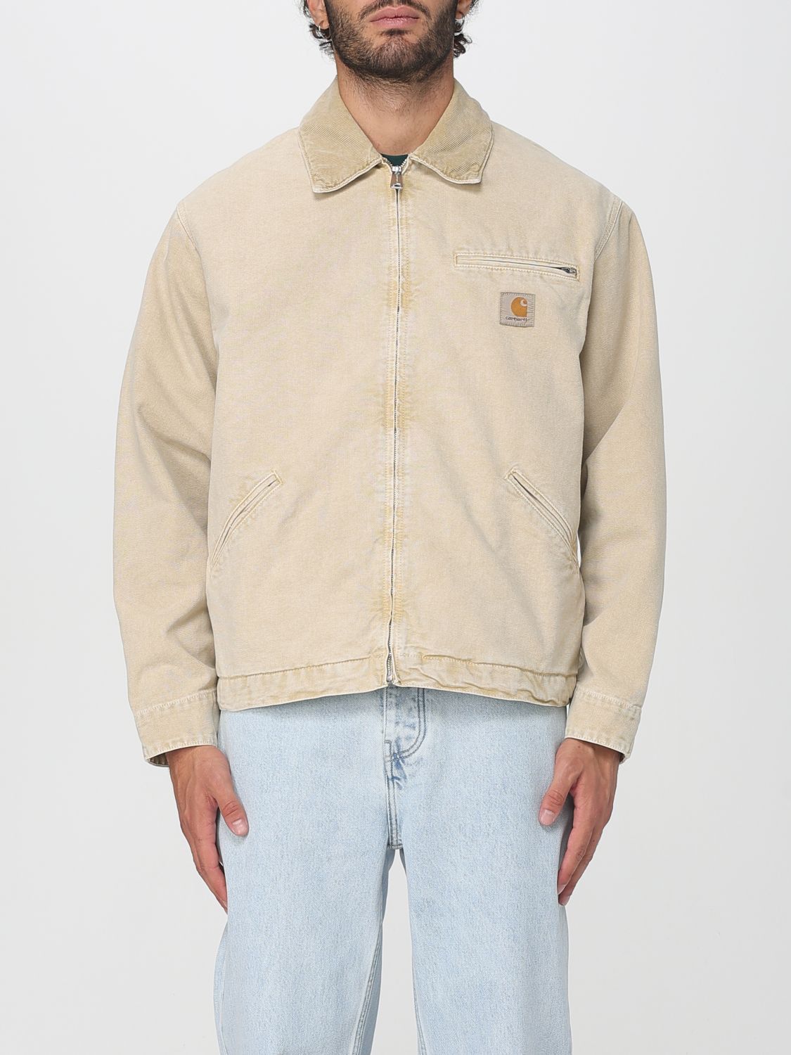 Carhartt Yellow Denim Og Detroit Jacket In Multi