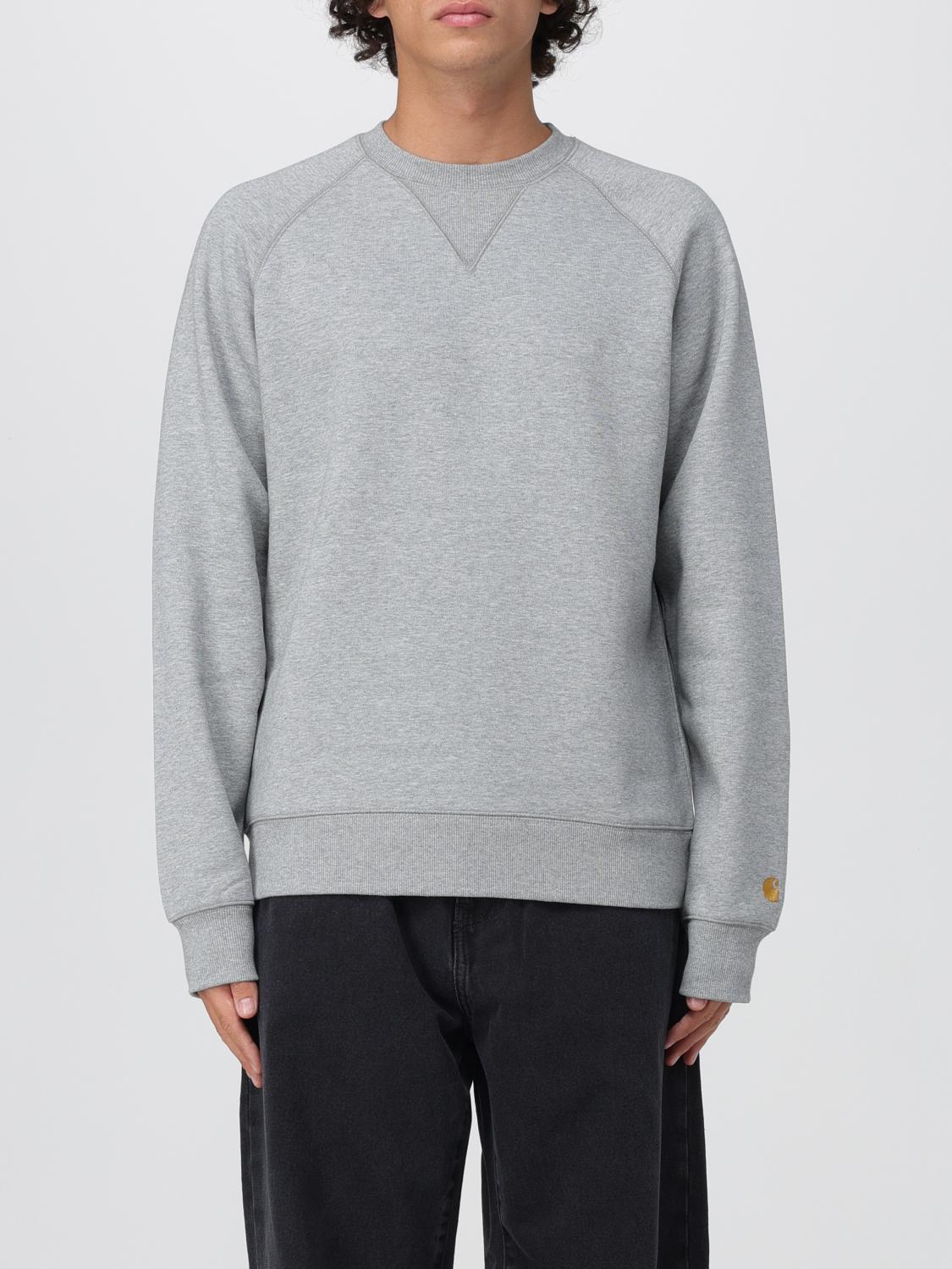 Carhartt Chase Crew-neck Sweatshirt In Gray