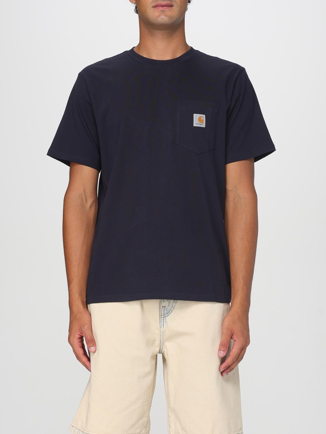Carhartt Short Sleeve T-shirt<br/>s/s Pocket T-shirt In Blue