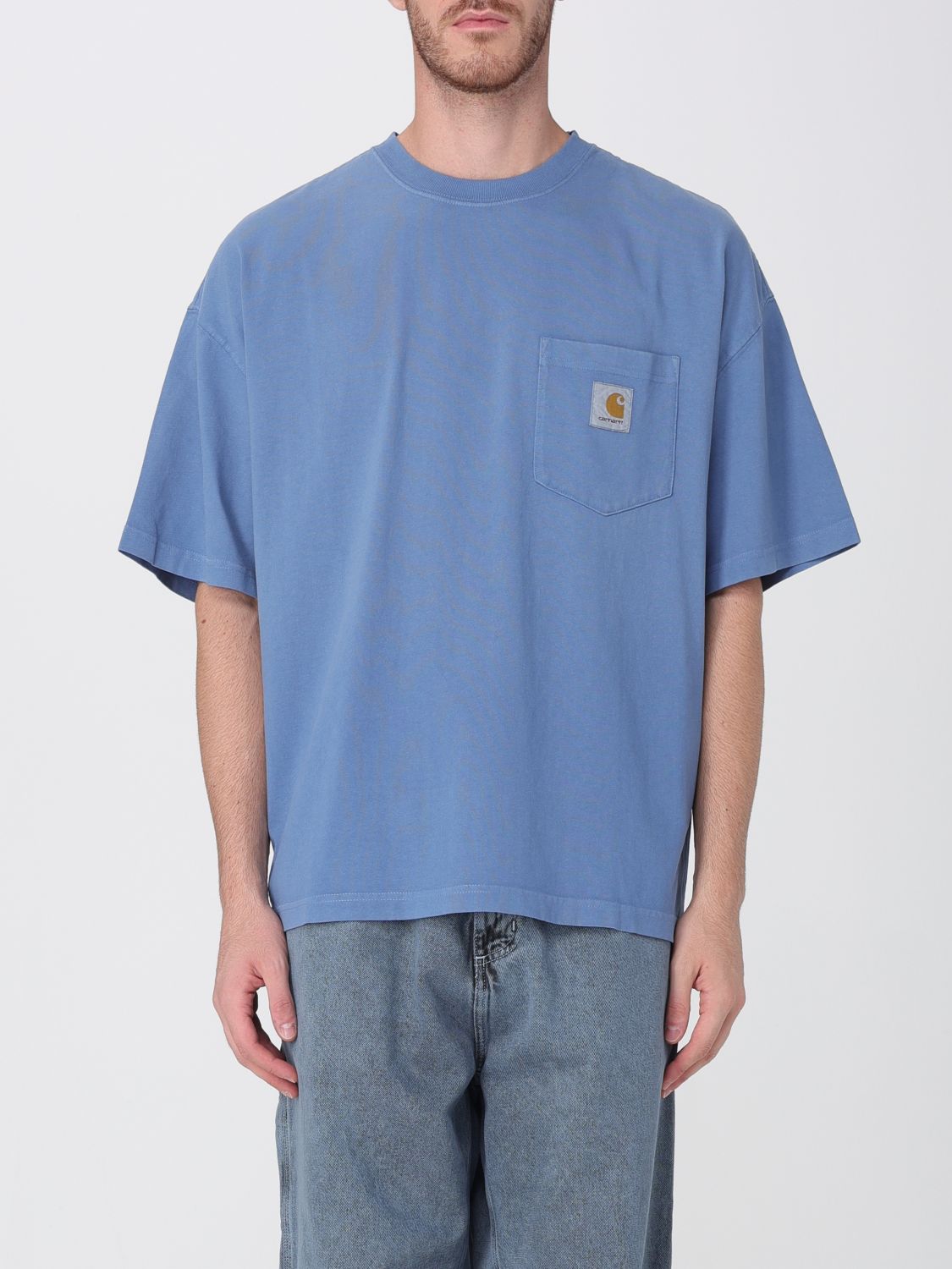 Carhartt Wip Short Sleeves Hudson Pocket T-shirt In Blue
