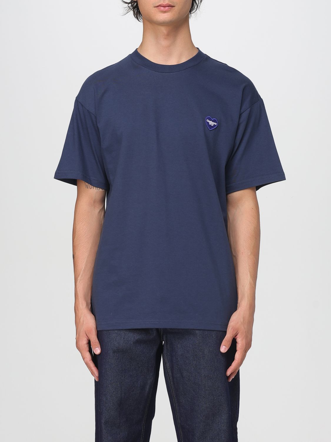 Carhartt T-shirt Wip Men Color Blue In Blue